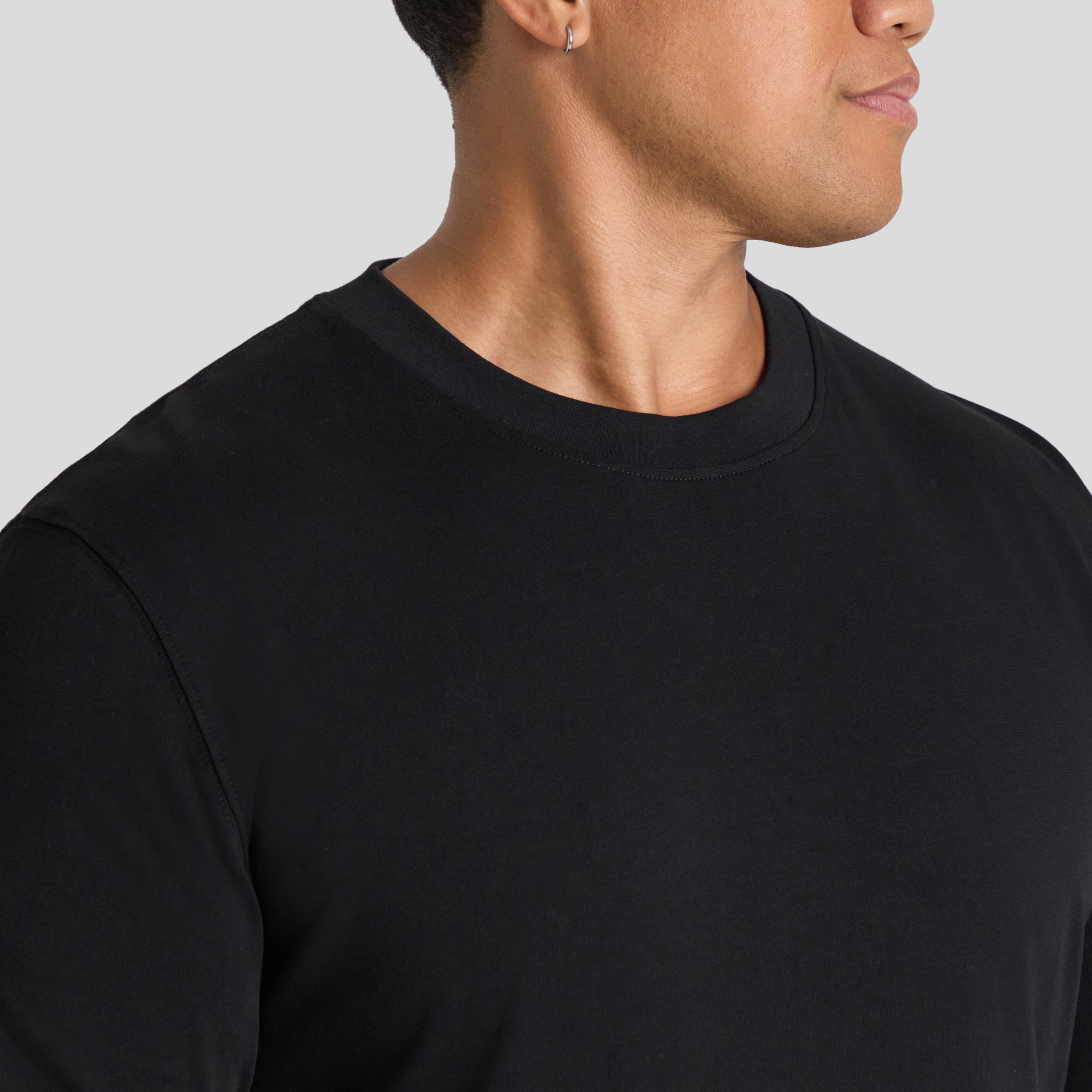 Black Classic Heavy Long Sleeve Tee