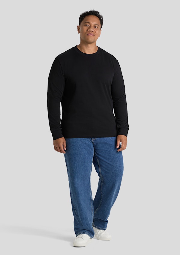 Black Classic Heavy Long Sleeve Tee