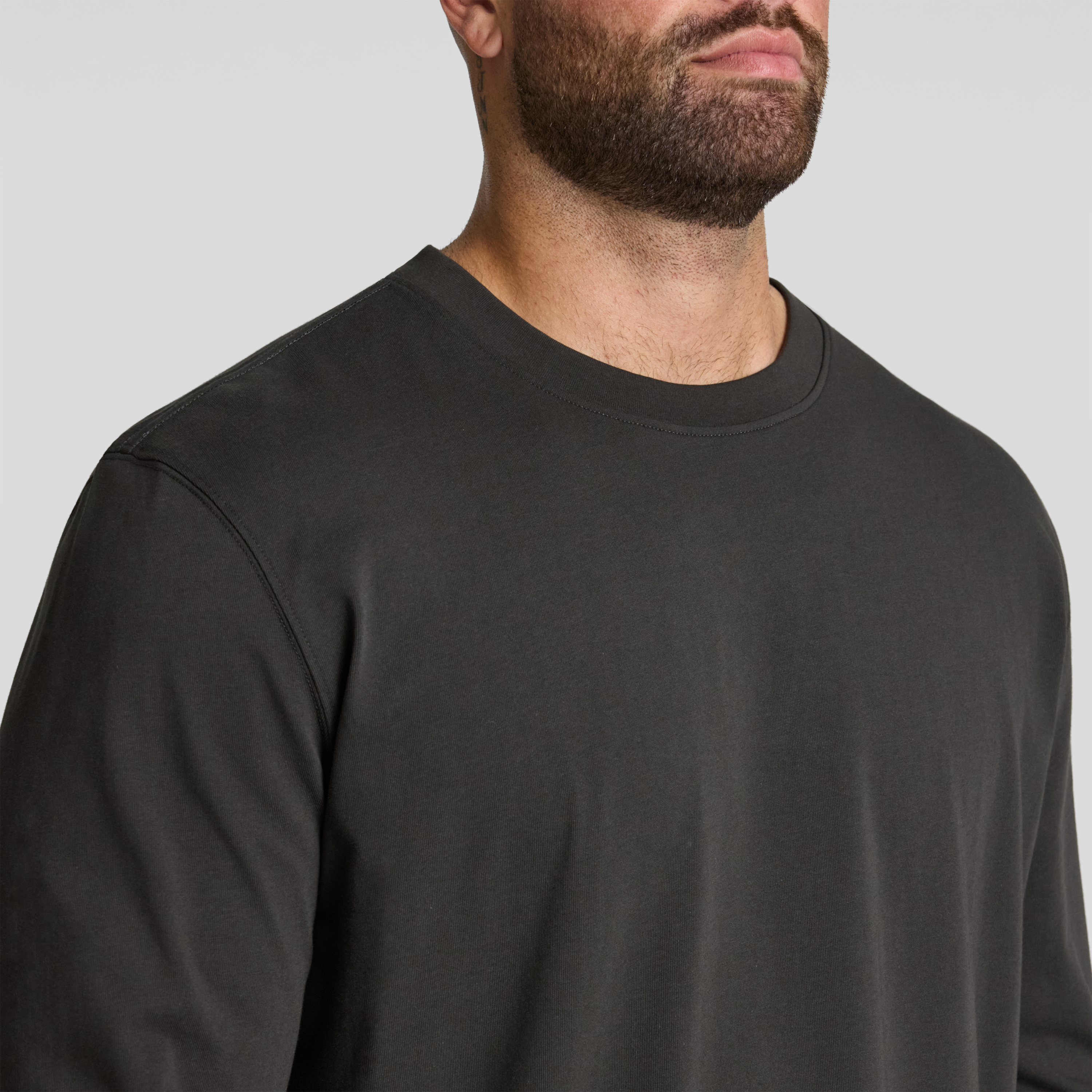 Charcoal Classic Heavy Long Sleeve Tee
