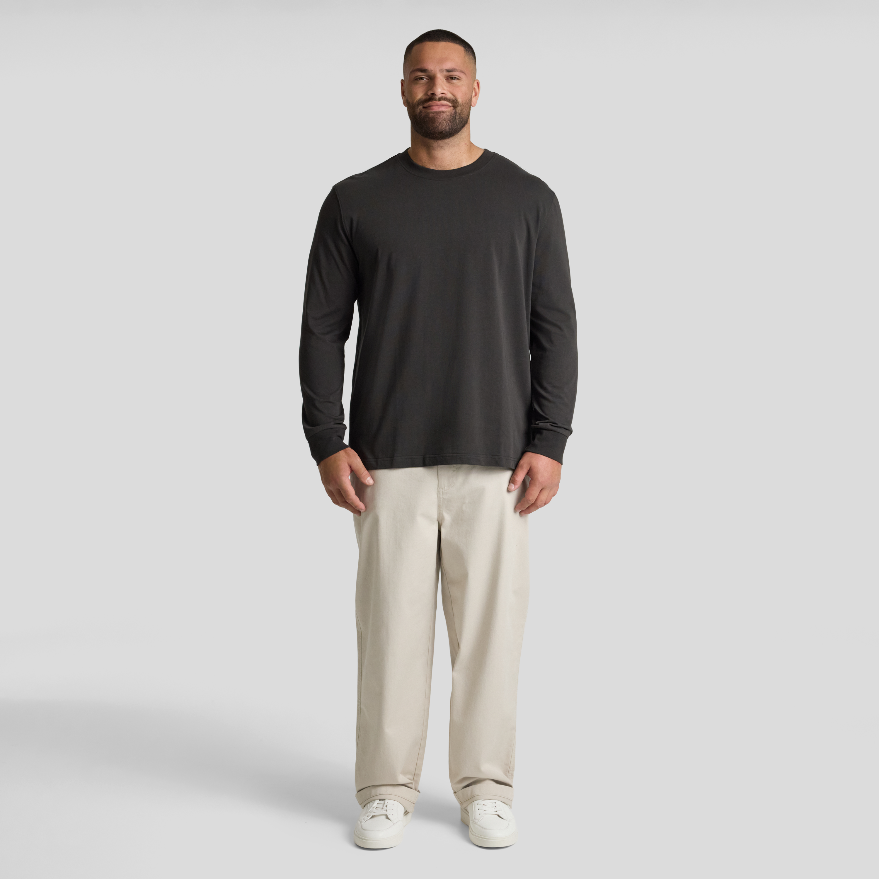 Charcoal Classic Heavy Long Sleeve Tee