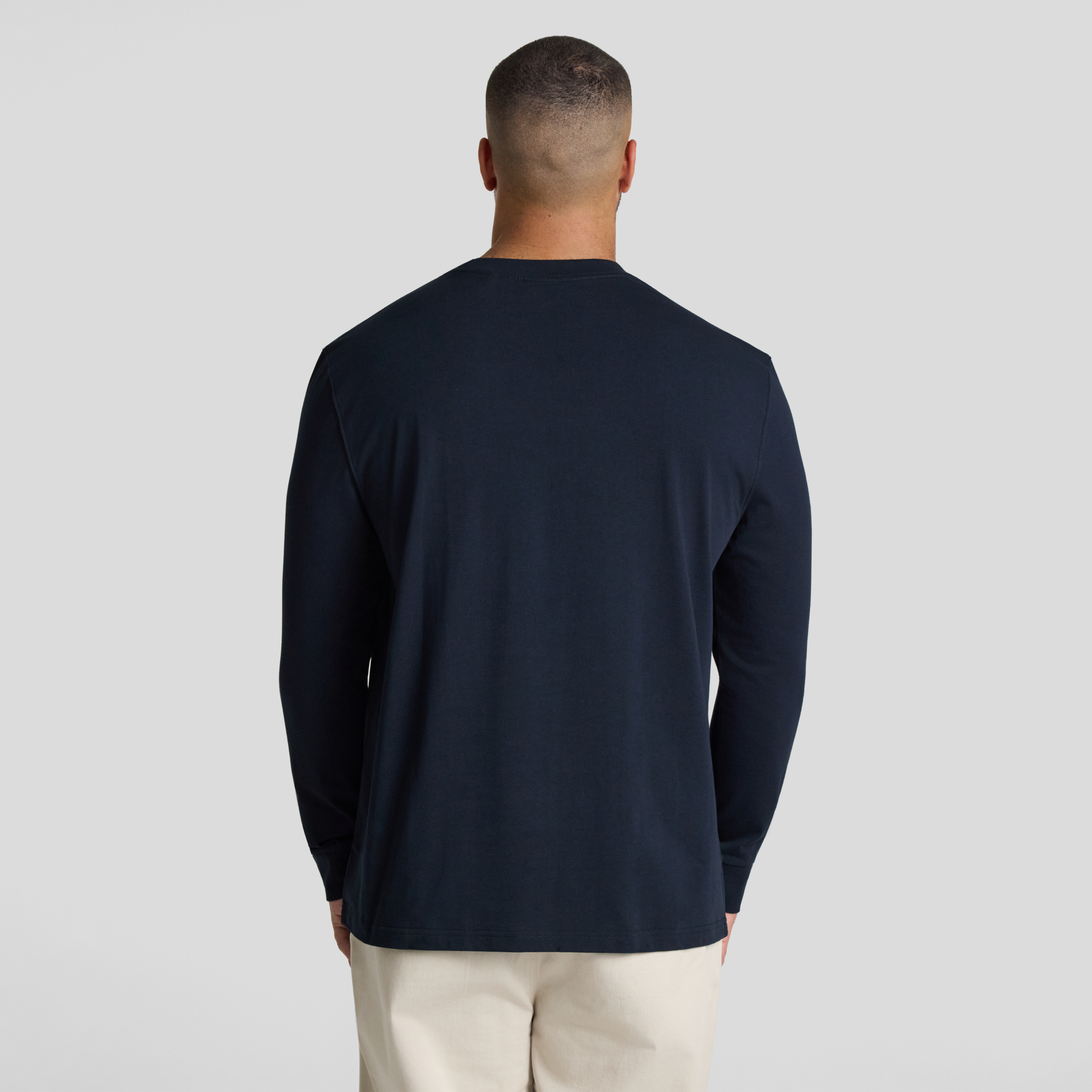 Navy Classic Heavy Long Sleeve Tee