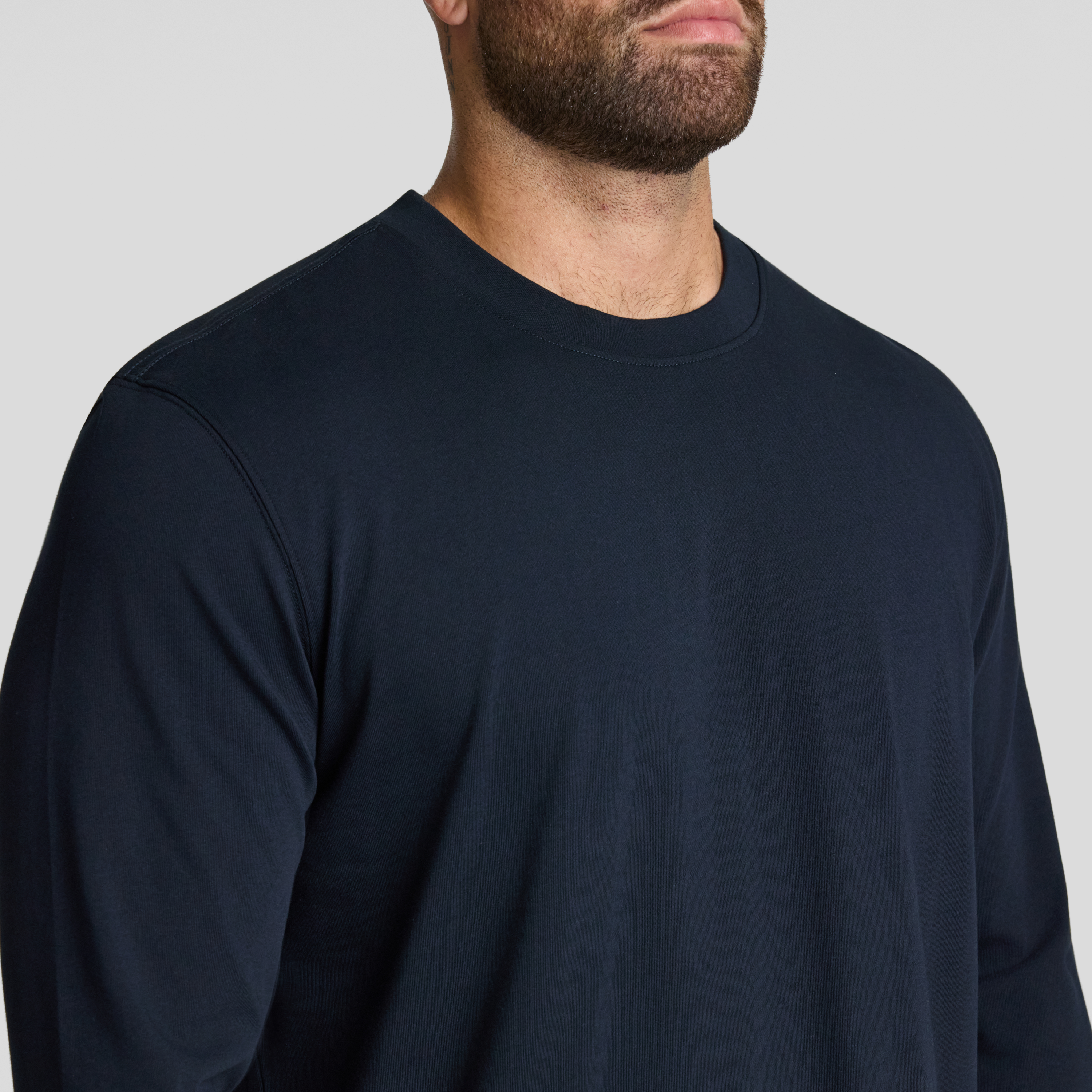 Navy Classic Heavy Long Sleeve Tee
