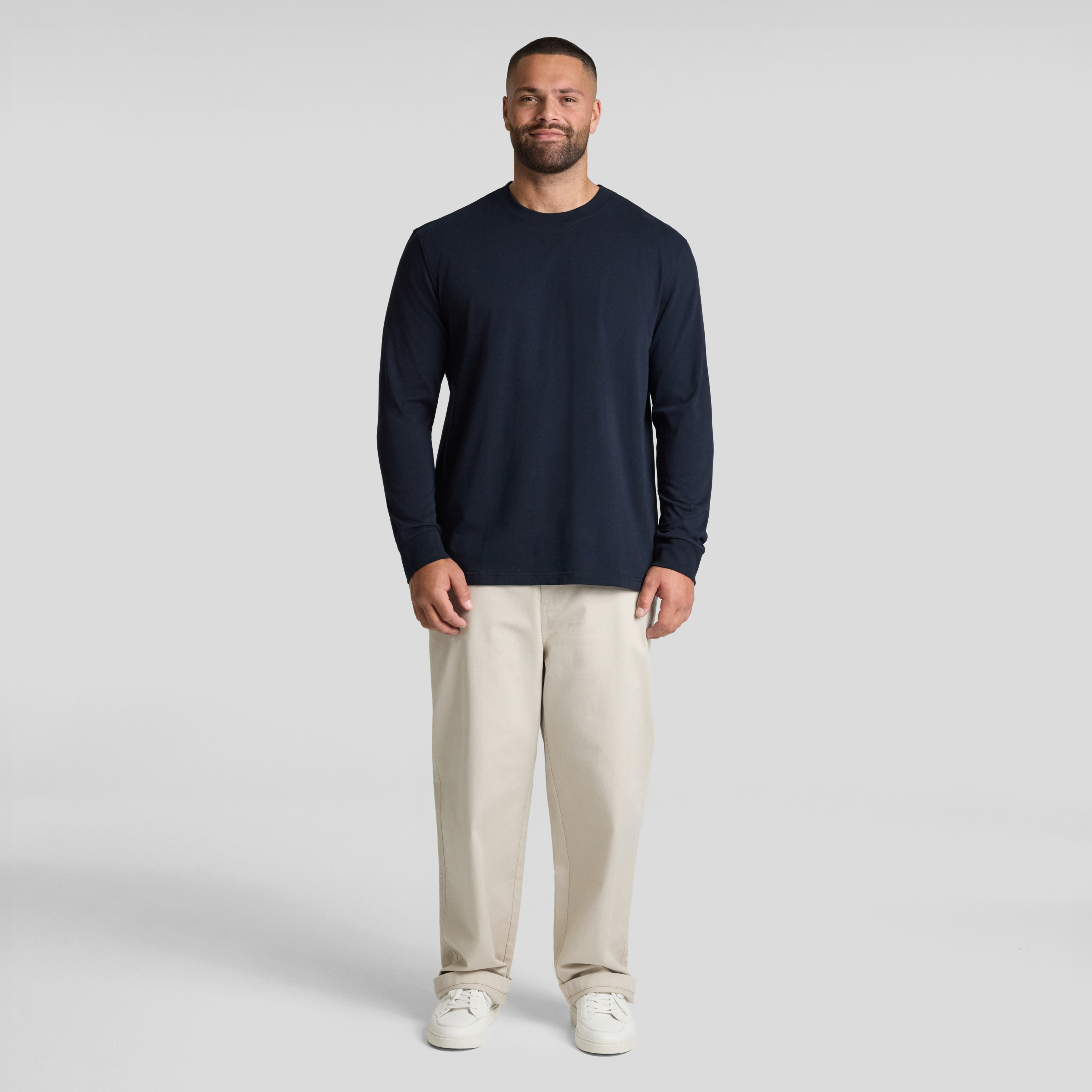 Navy Classic Heavy Long Sleeve Tee