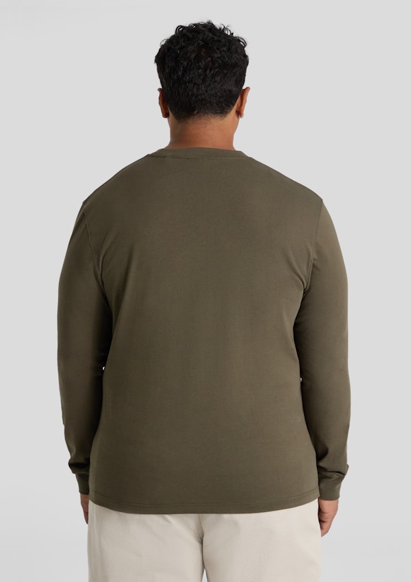 Olive Classic Heavy Long Sleeve Tee