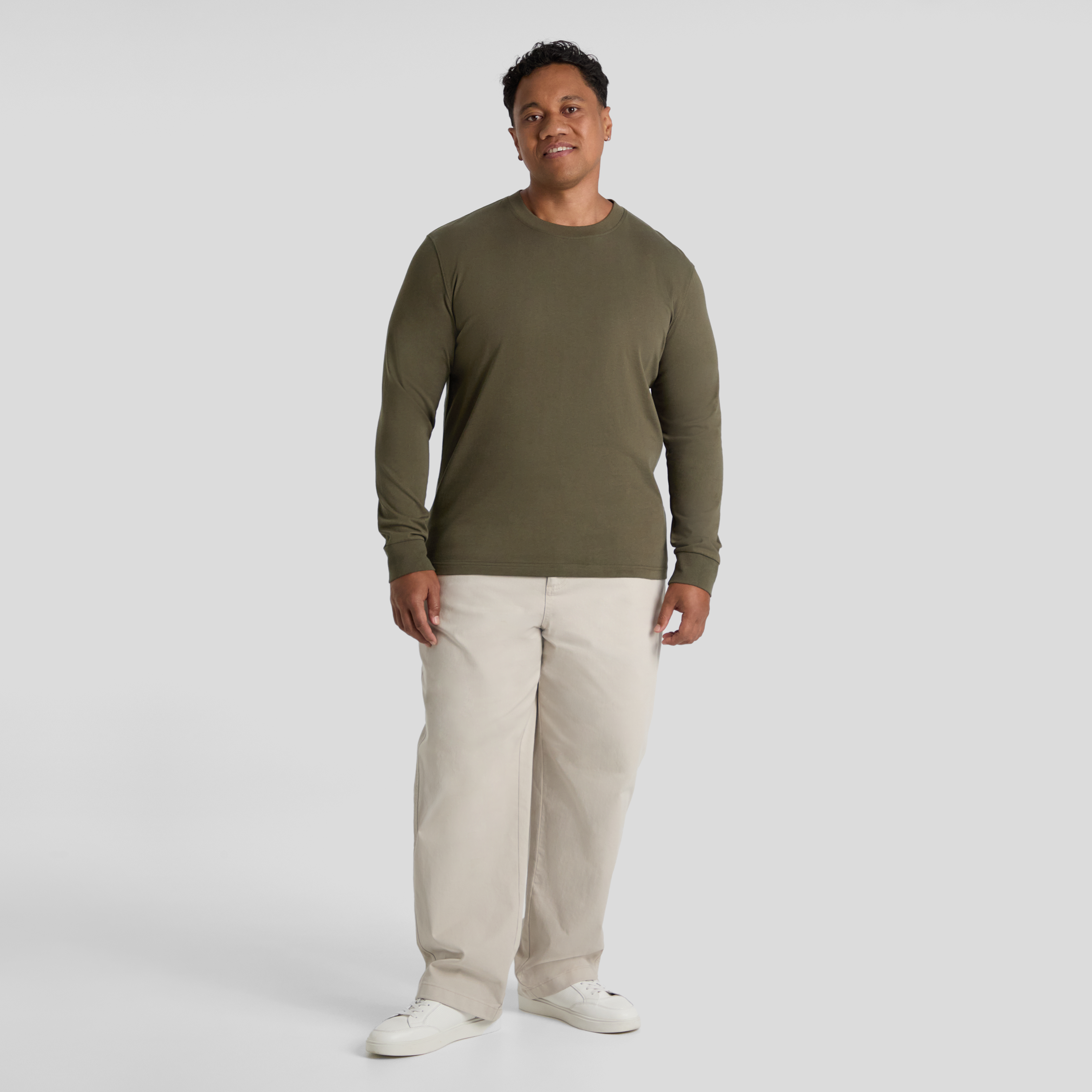 Olive Classic Heavy Long Sleeve Tee