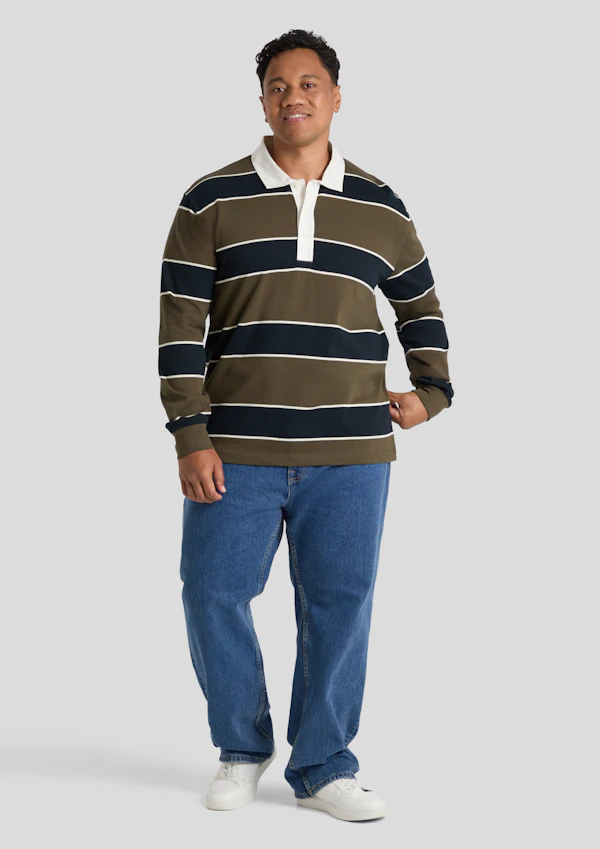 Olive Wembley Long Sleeve Rugby