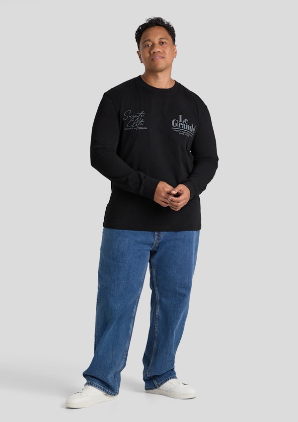 Black Revolte Long Sleeve Tee
