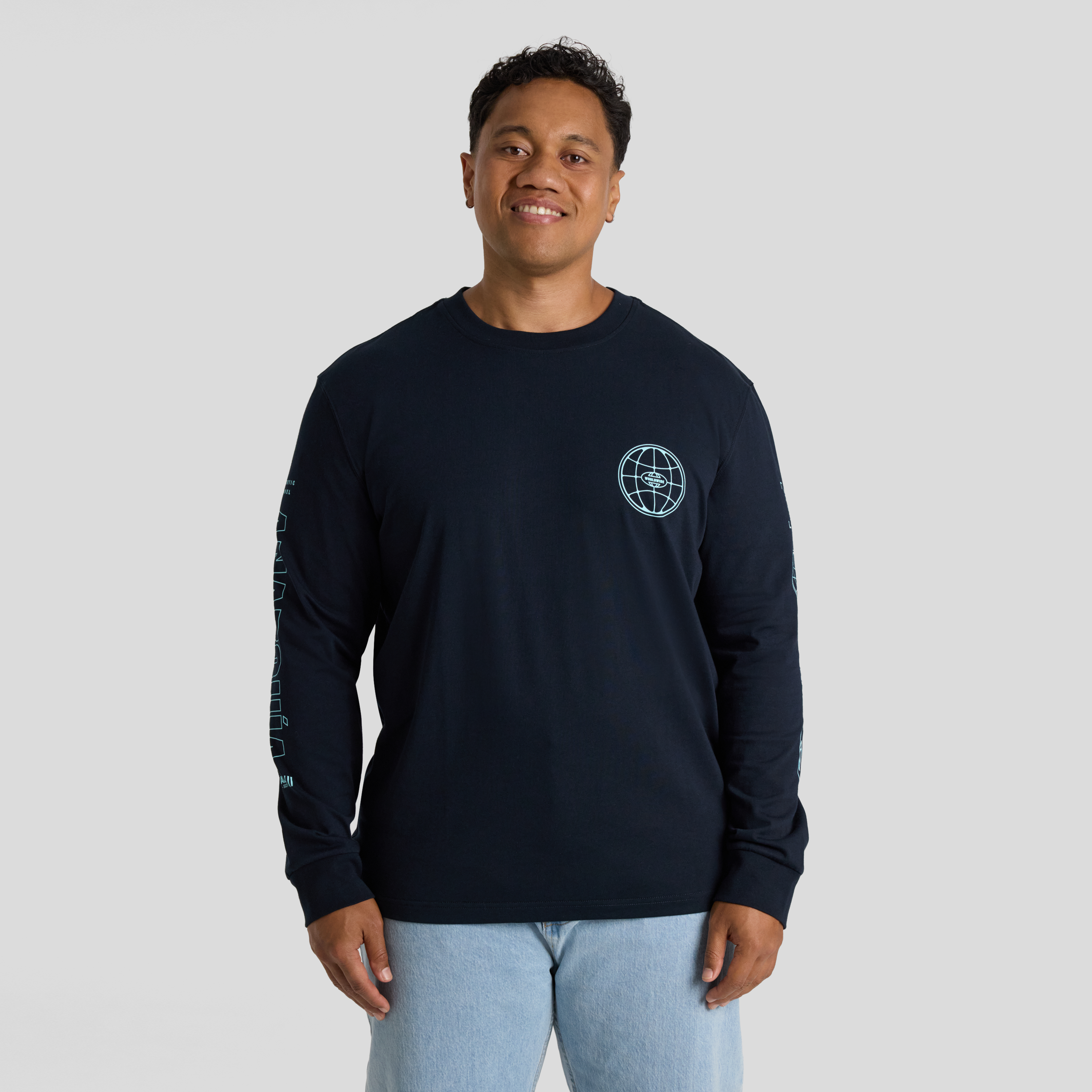 Navy Mayhem Long Sleeve Tee