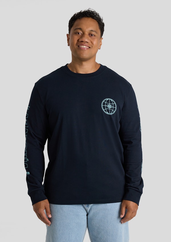 Navy Mayhem Long Sleeve Tee