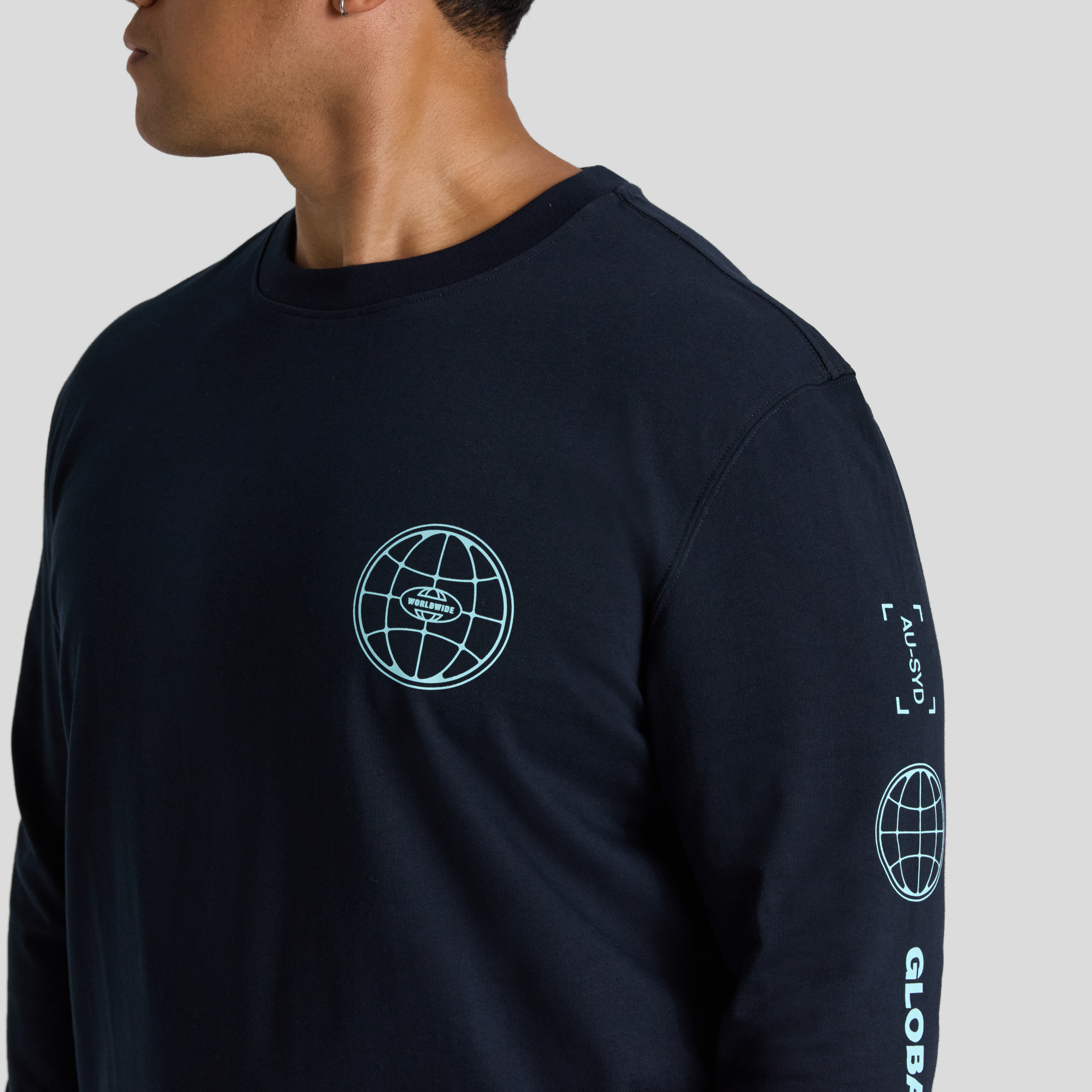 Navy Mayhem Long Sleeve Tee