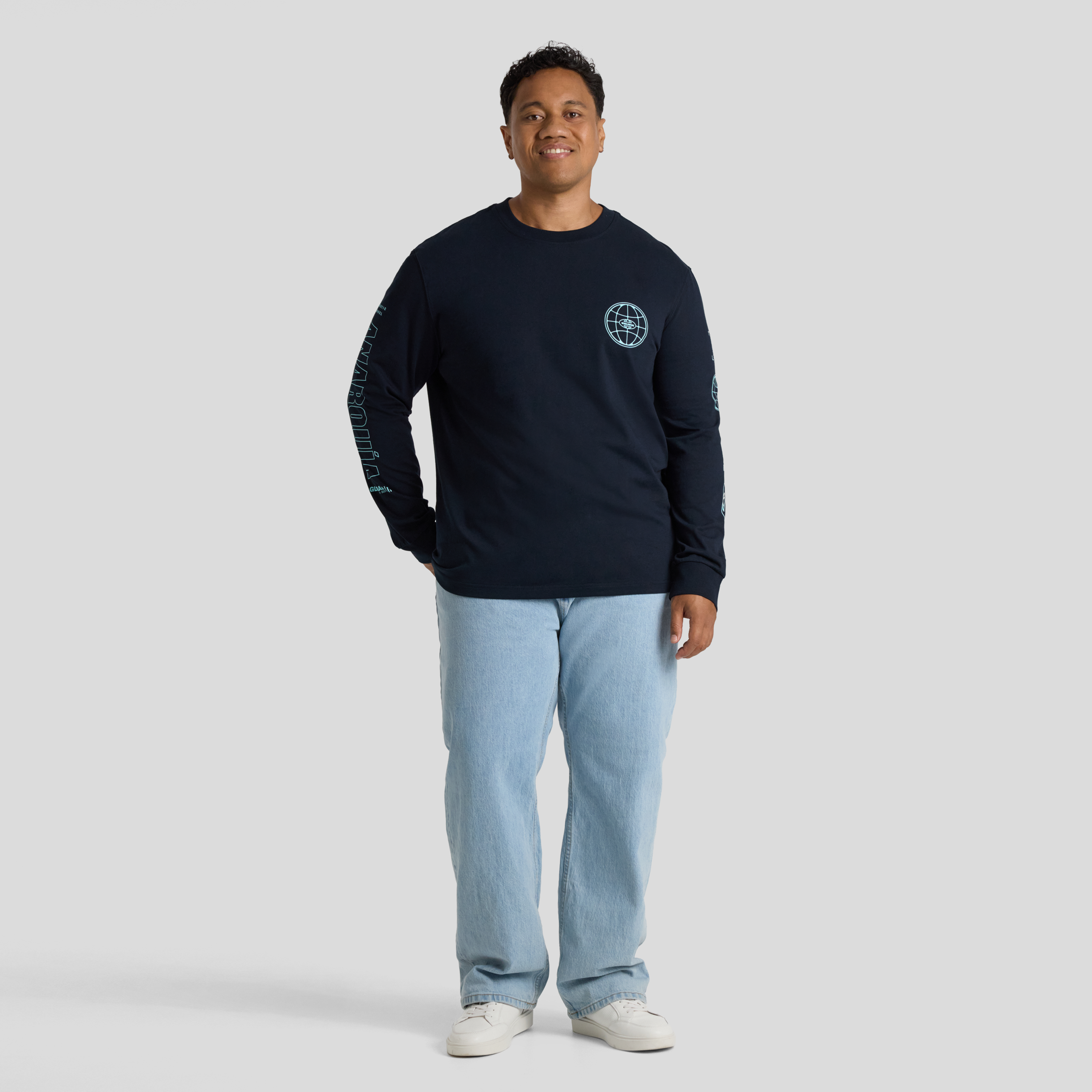 Navy Mayhem Long Sleeve Tee