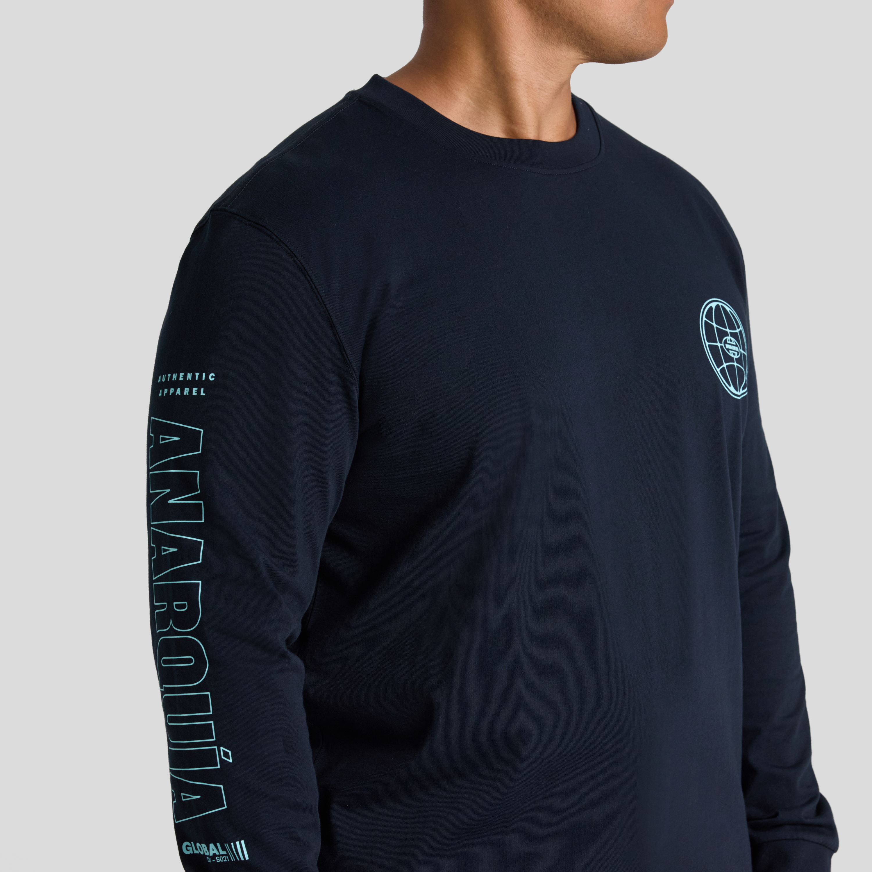 Navy Mayhem Long Sleeve Tee