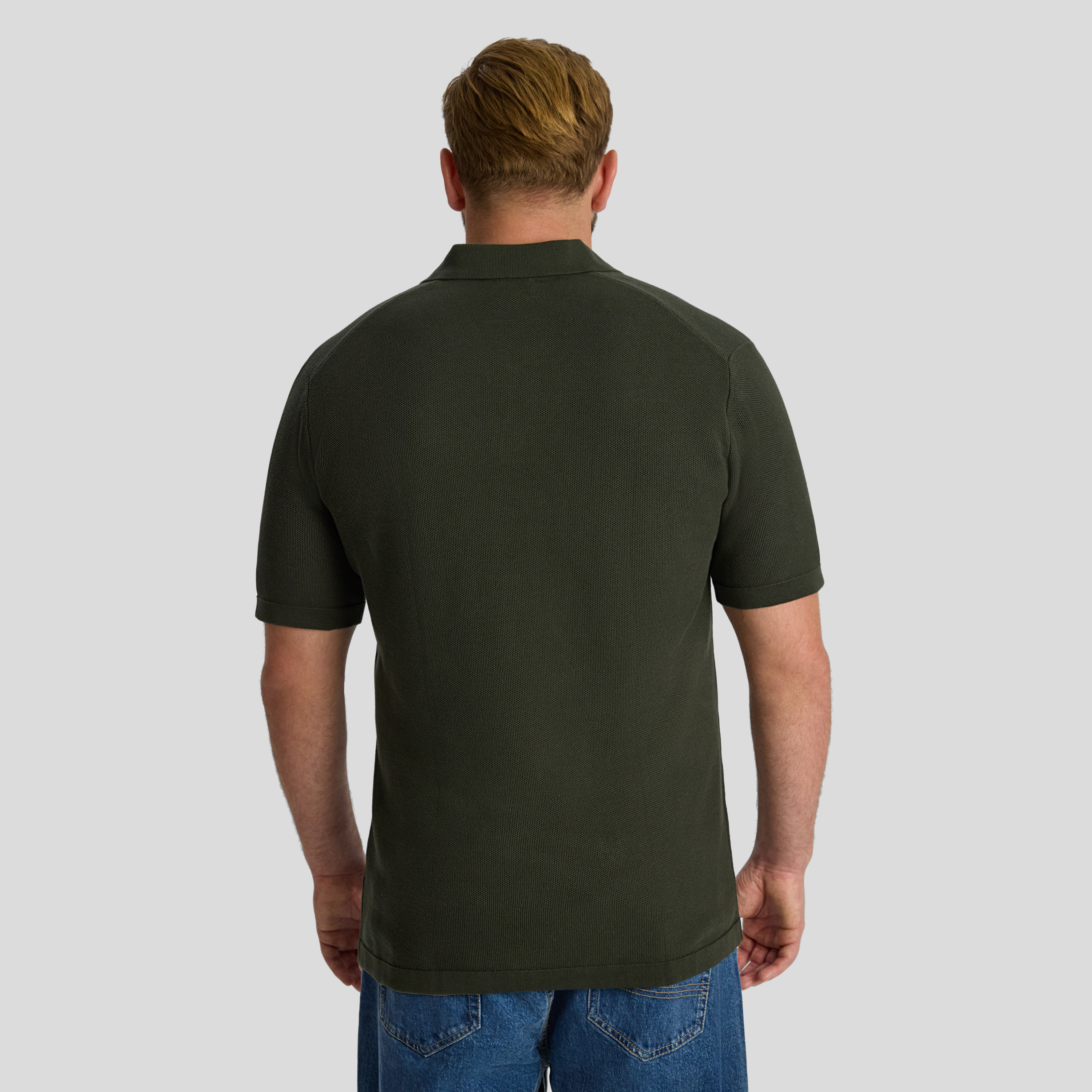 Khaki Arlo Knit Polo