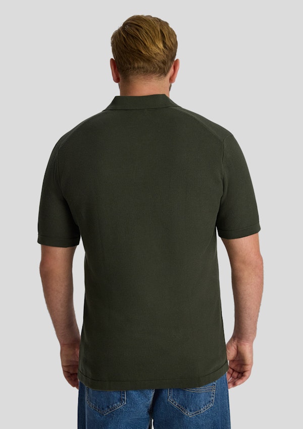 Khaki Arlo Knit Polo