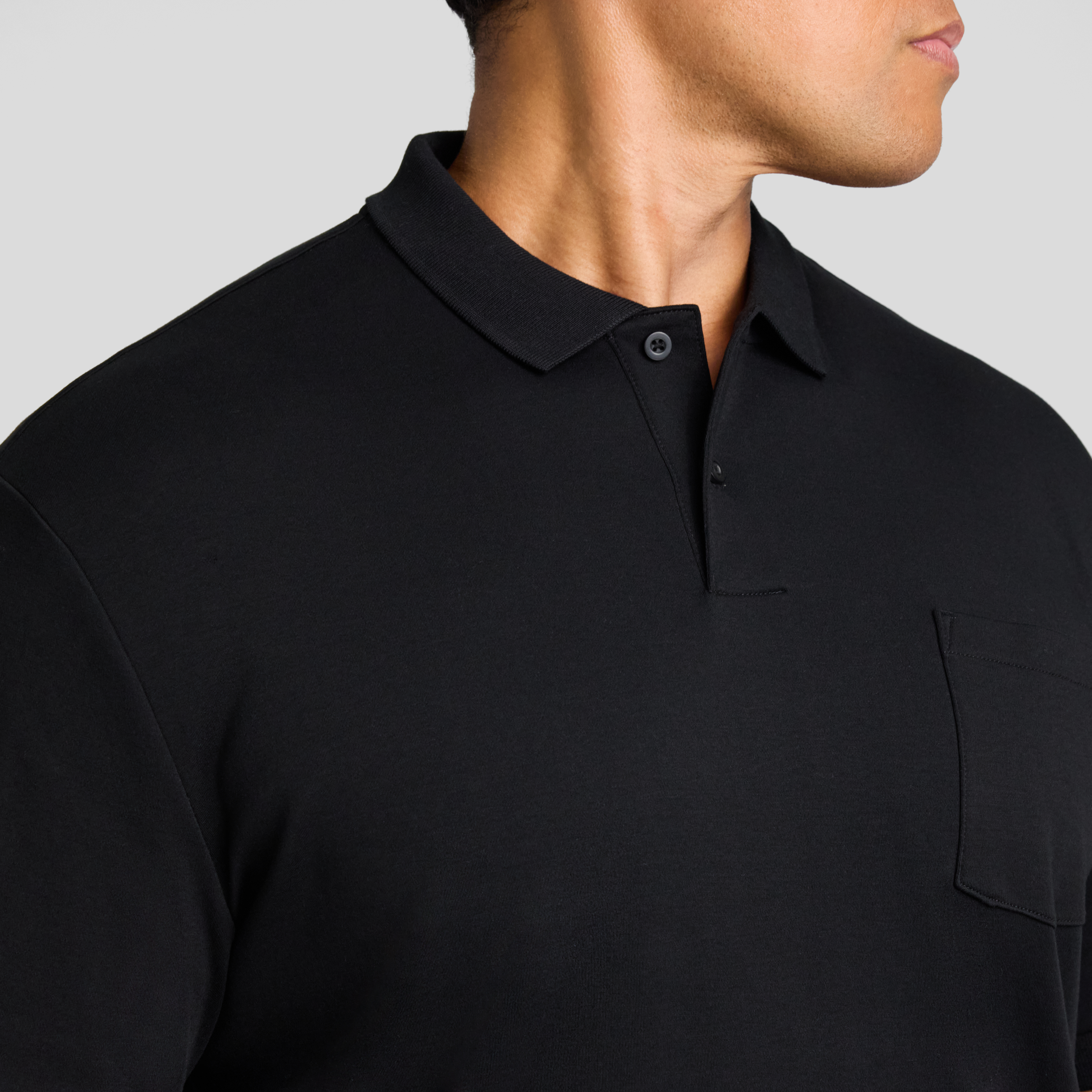 Black Noah Interlock Polo
