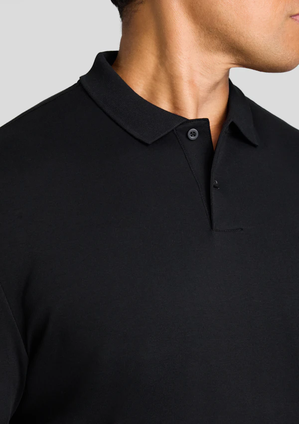 Black Noah Interlock Polo