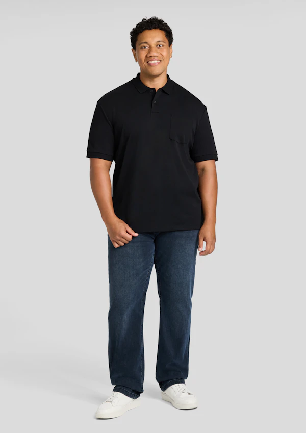 Black Noah Interlock Polo