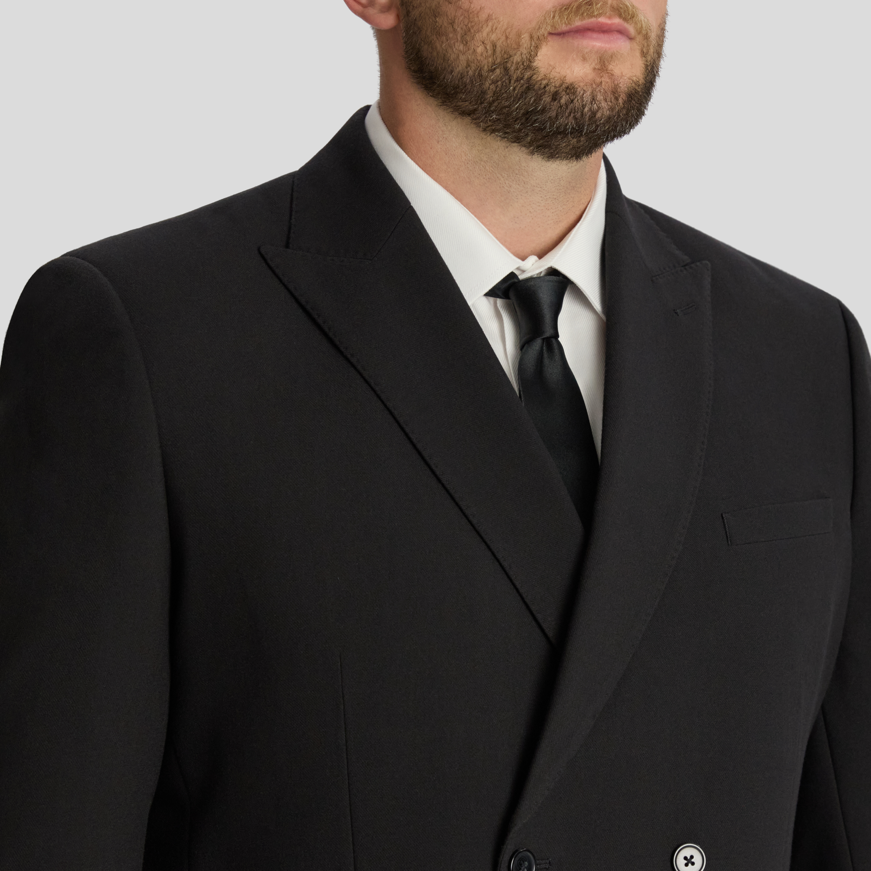 Black Soho Double Breasted Jacket