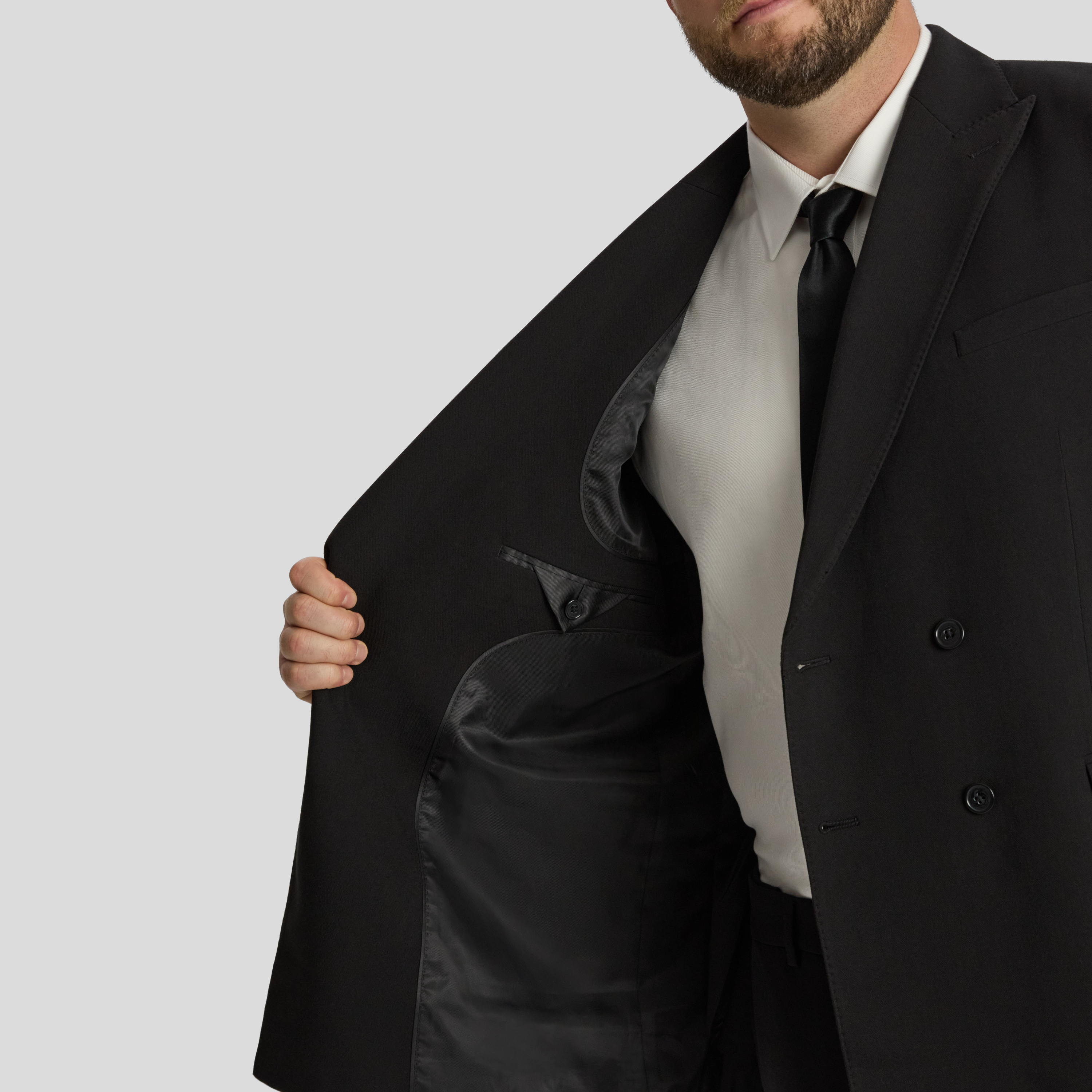 Black Soho Double Breasted Jacket