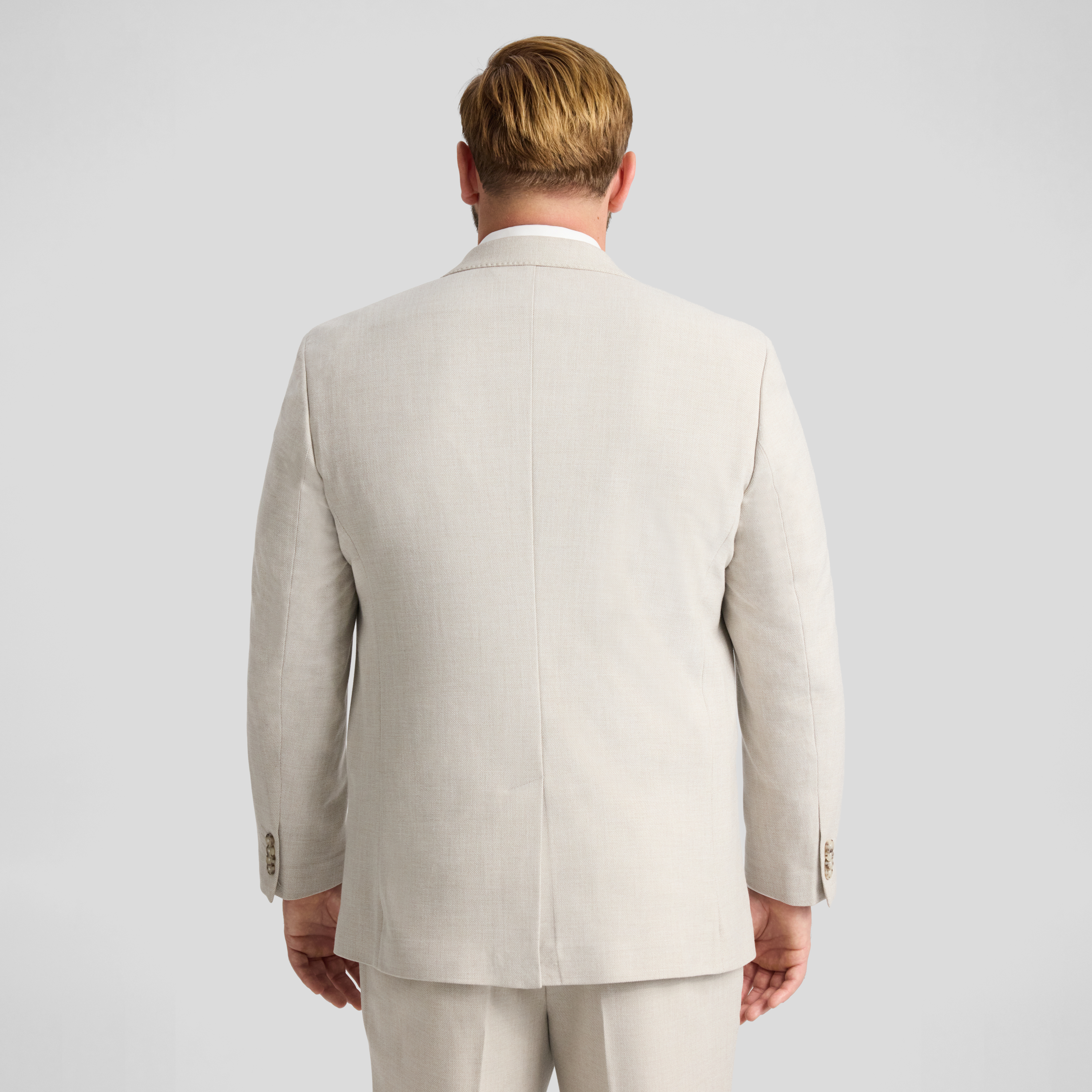 Stone Enzo Textured Suit Jacket