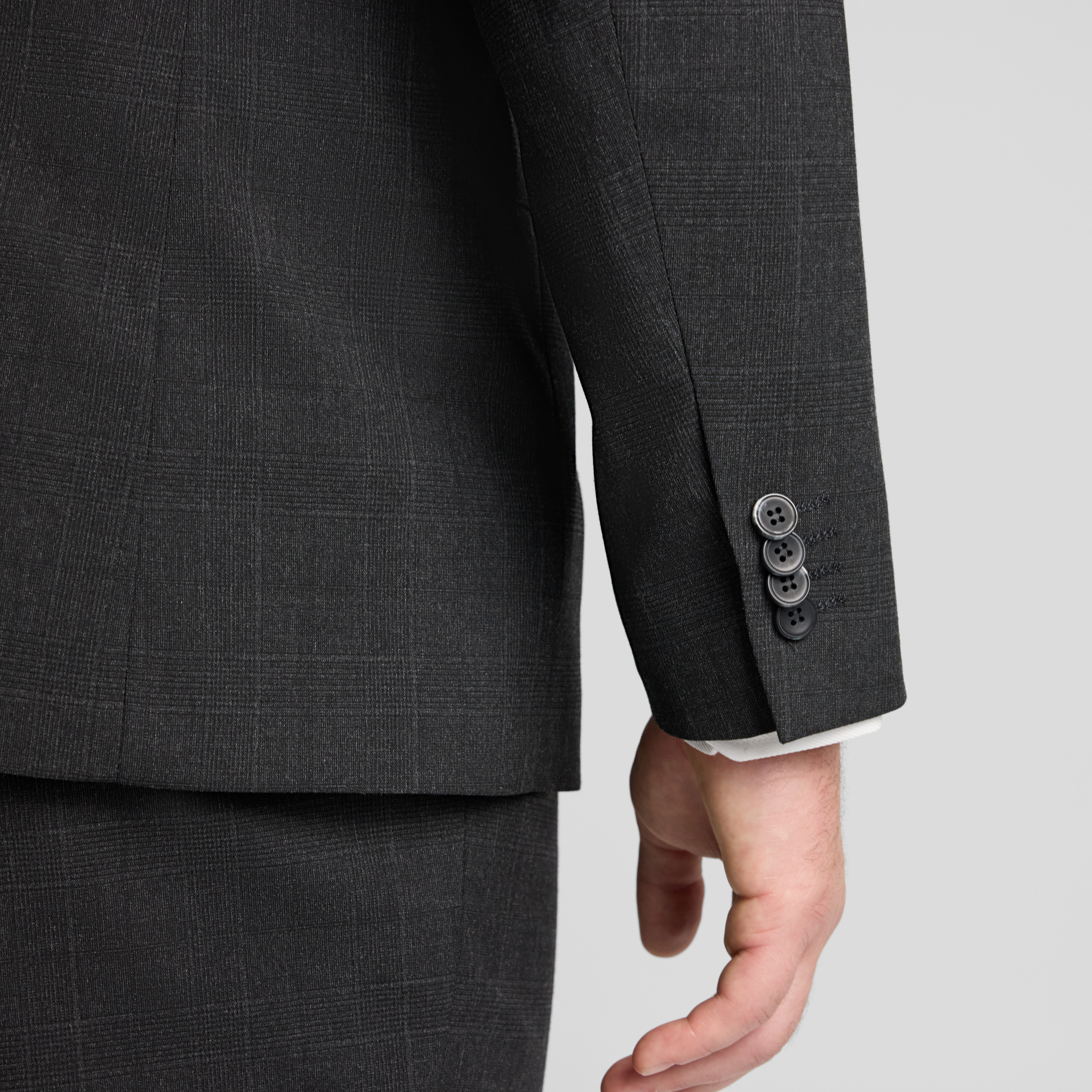 Charcoal London Check Suit Jacket