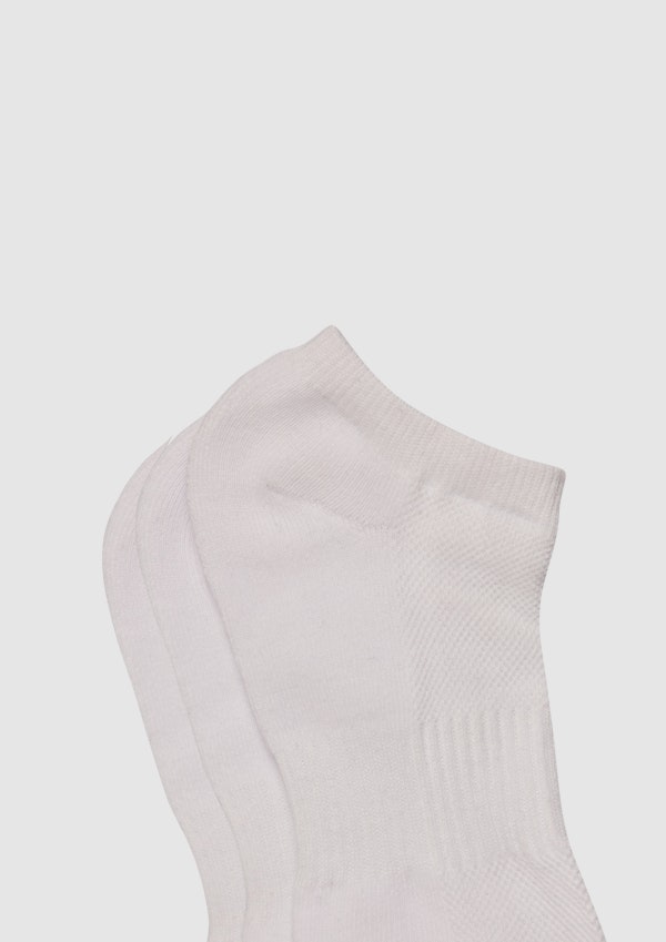 White Coolmax Sport Sock 3Pack