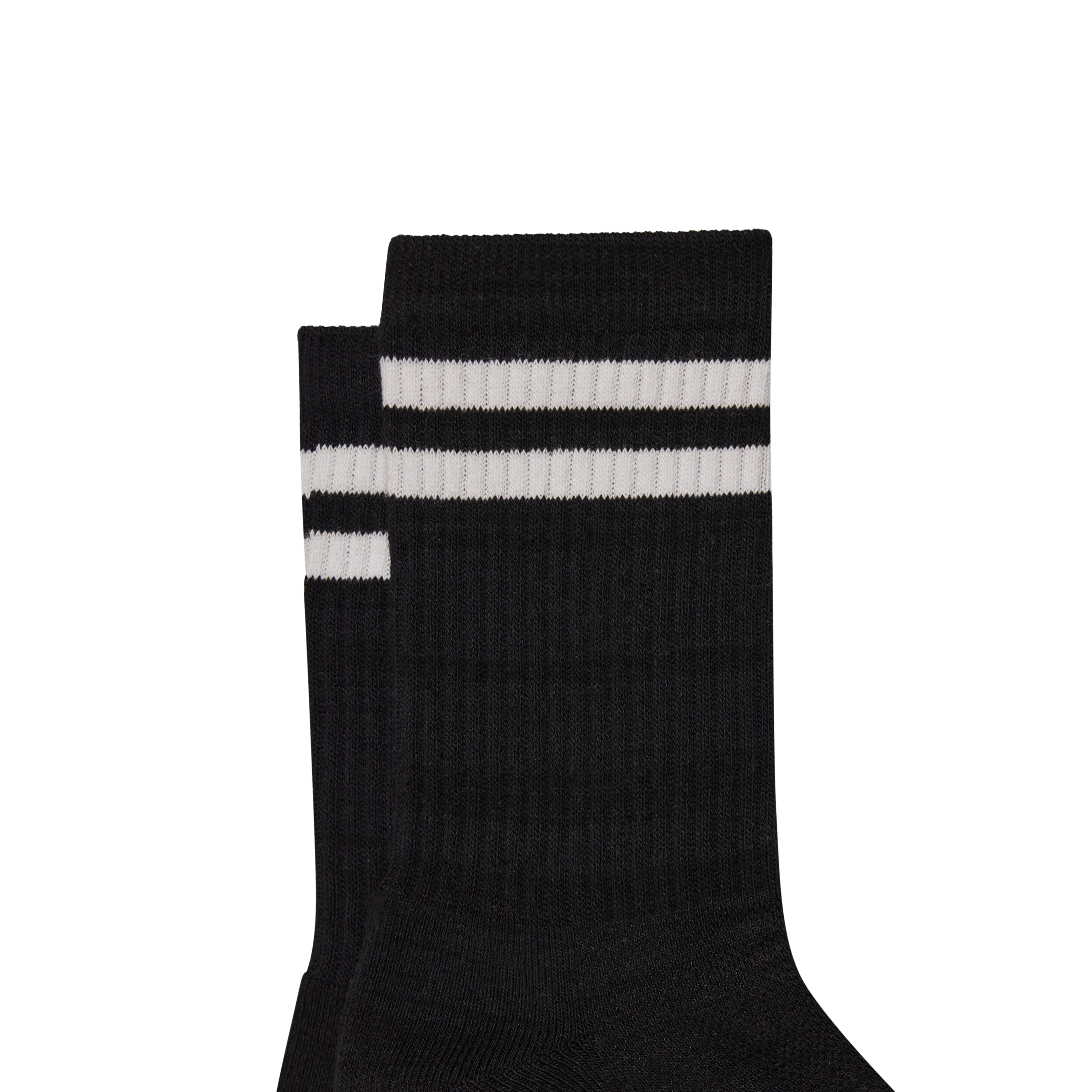 Black Coolmax Stripe Tube Sock