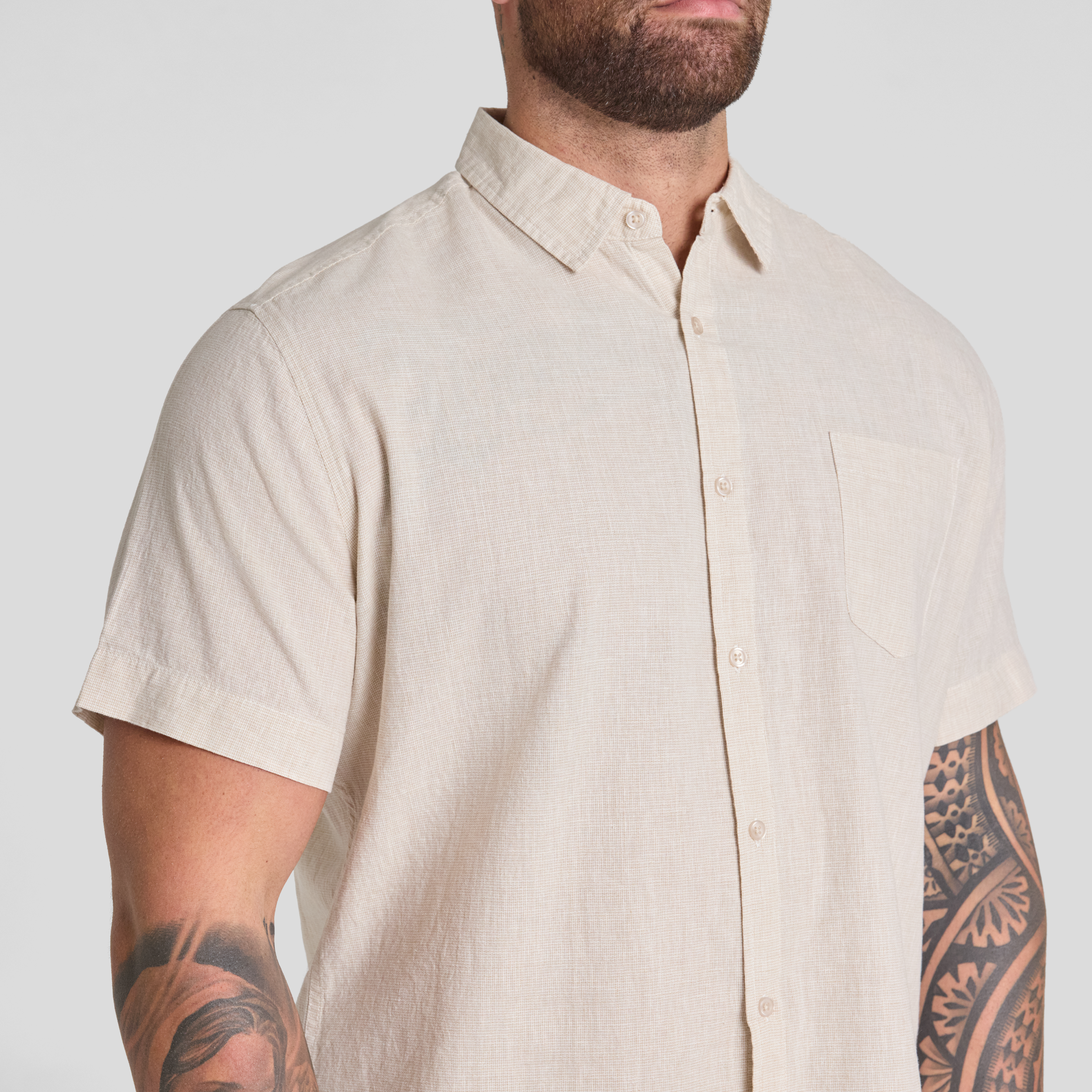 Natural Solomon Linen Shirt