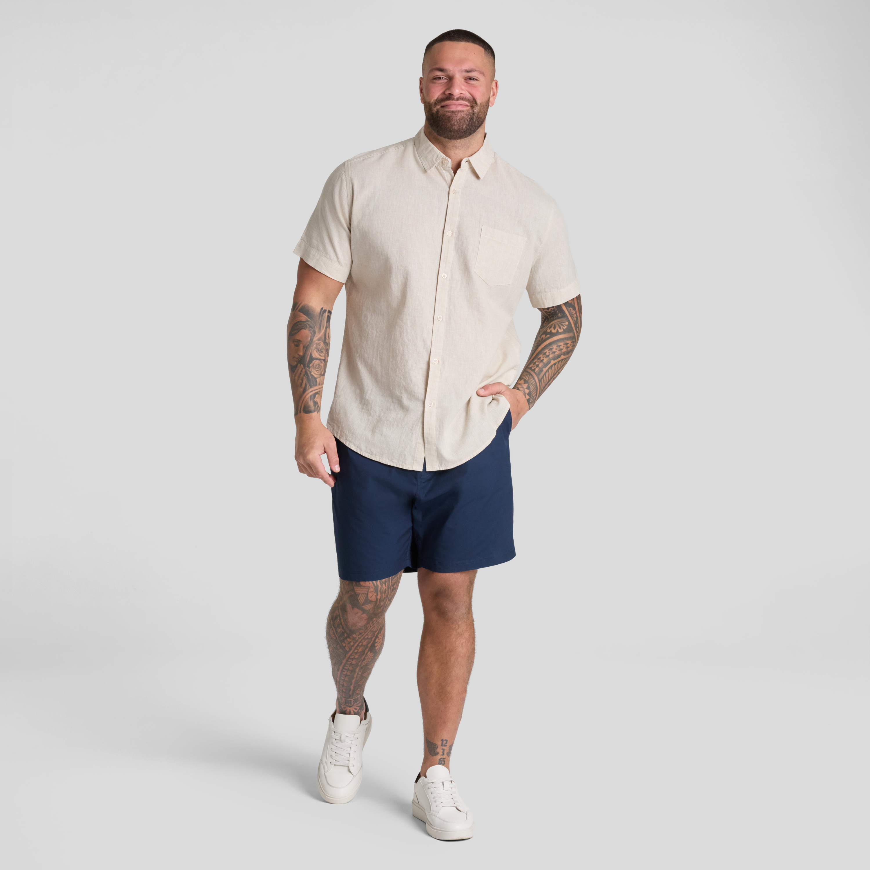 Natural Solomon Linen Shirt