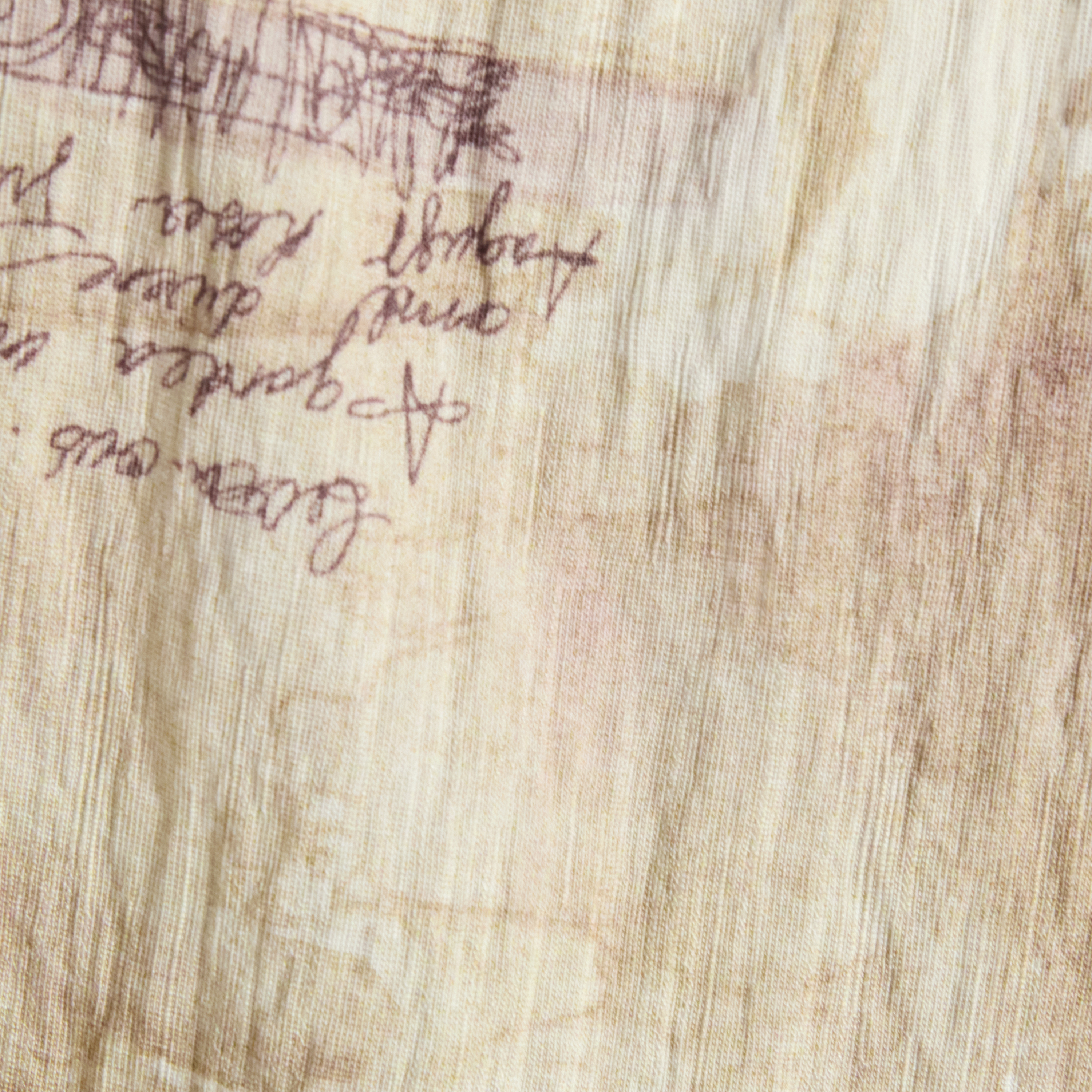 Ecru Collage Print Boxy Fit Shirt