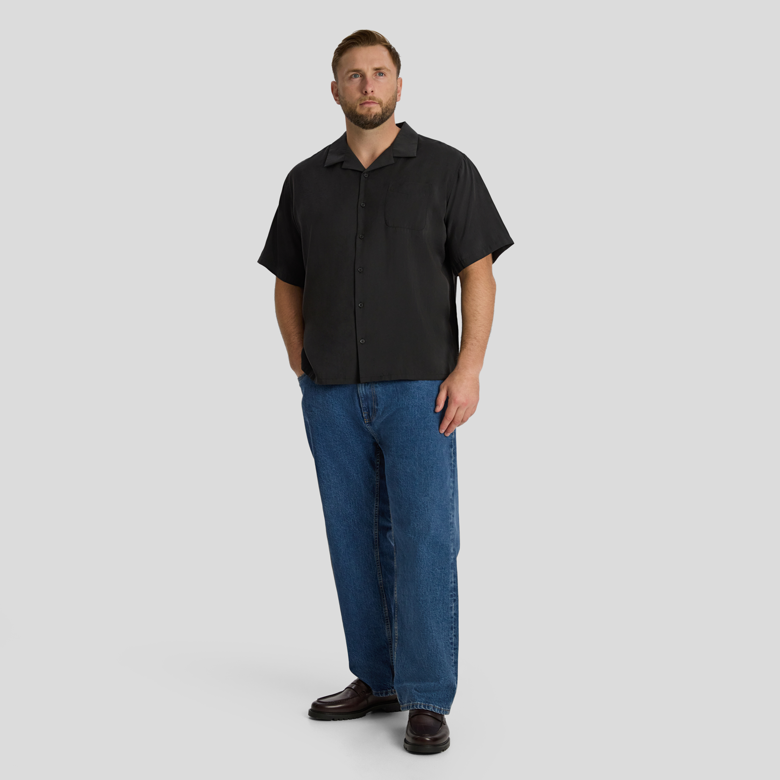 Black Lando Boxy Fit Shirt