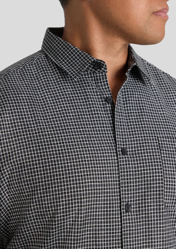 Black Nineties Check Shirt