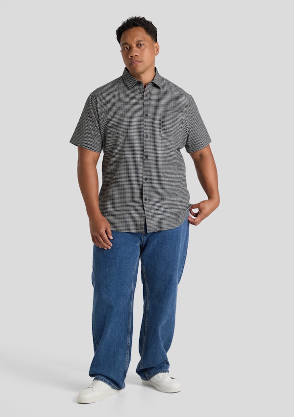 Black Nineties Check Shirt