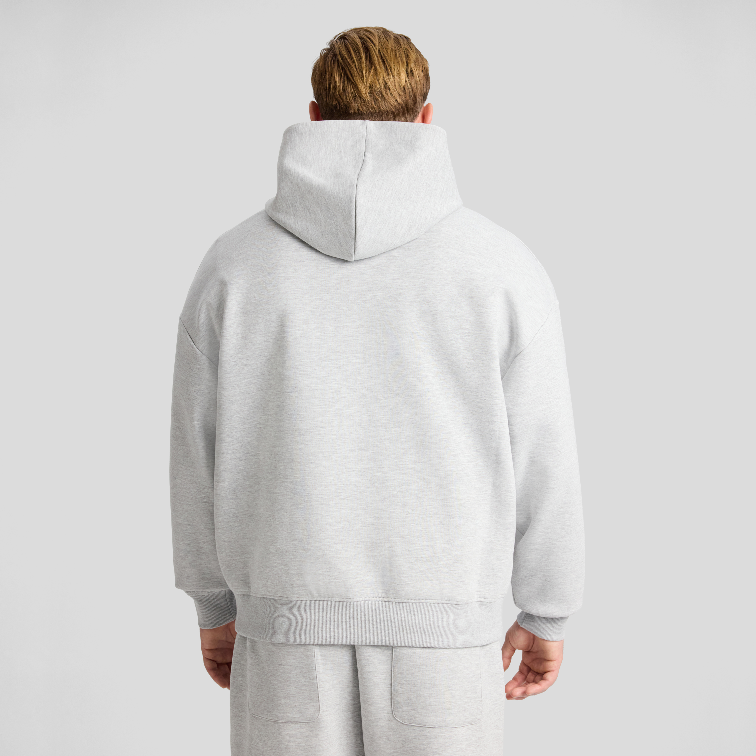 Grey Marle Tech Relaxed Fit Hoodie