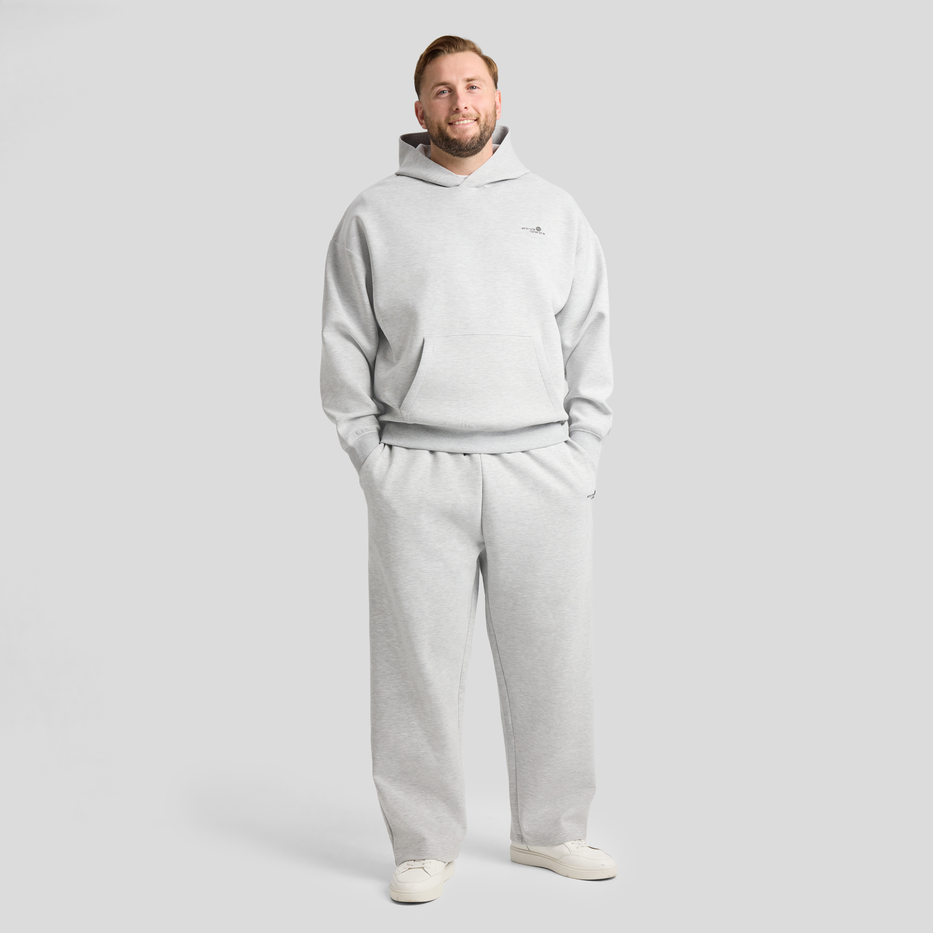 Grey Marle Tech Relaxed Fit Hoodie