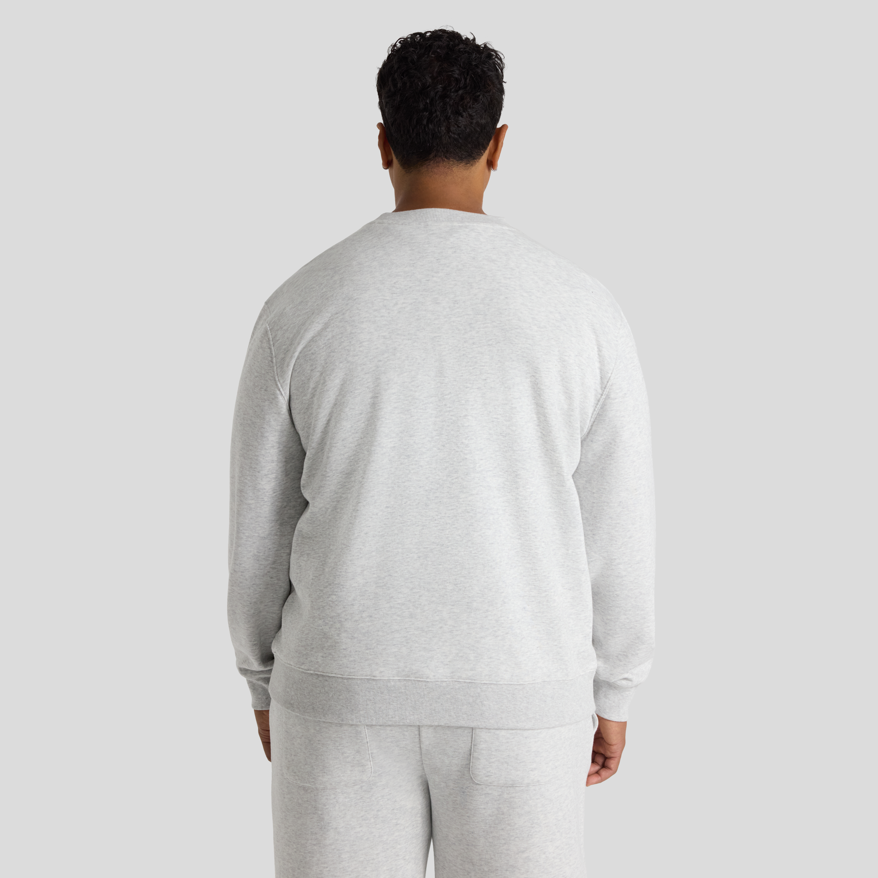 Grey Marle Essential Crew Neck Sweat