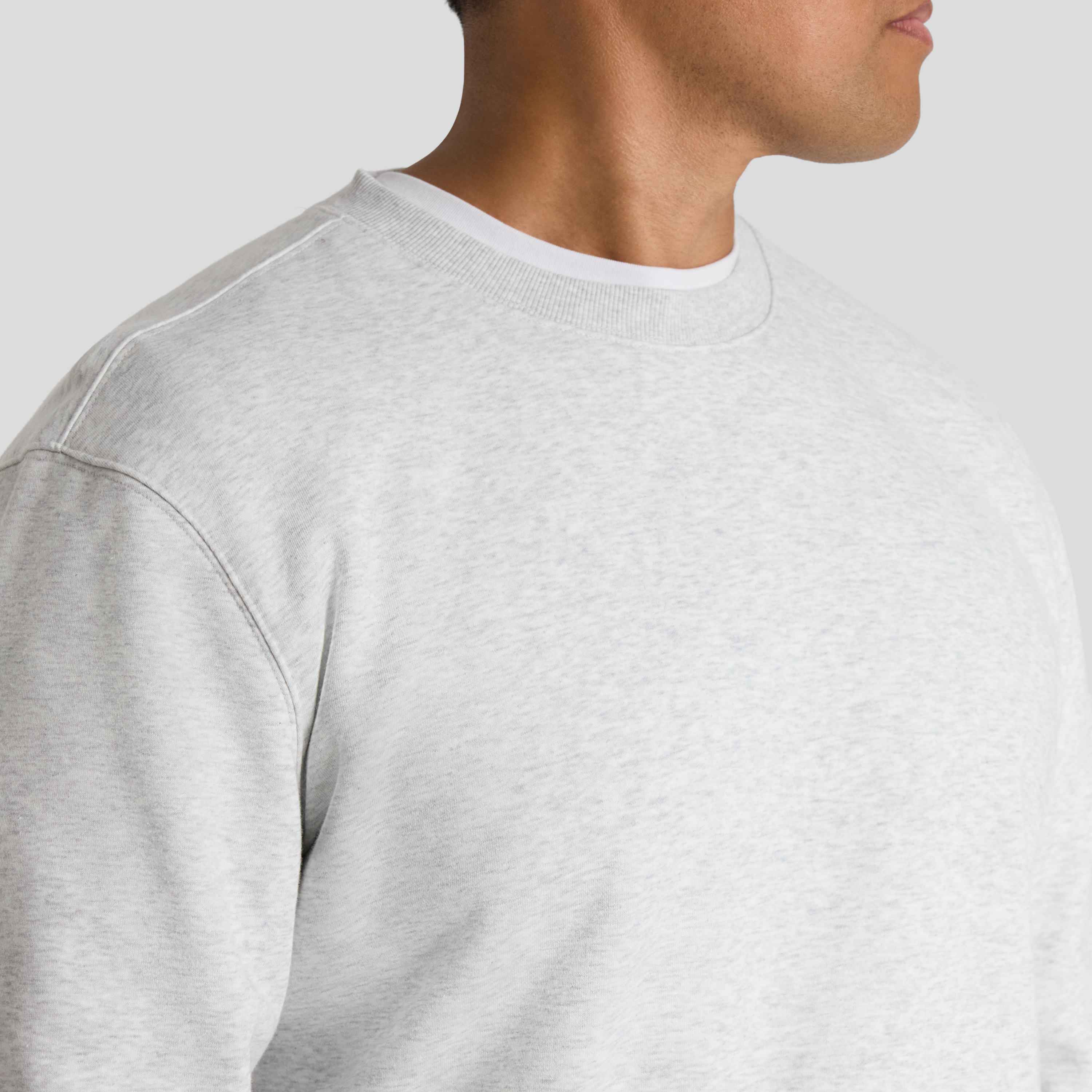 Grey Marle Essential Crew Neck Sweat