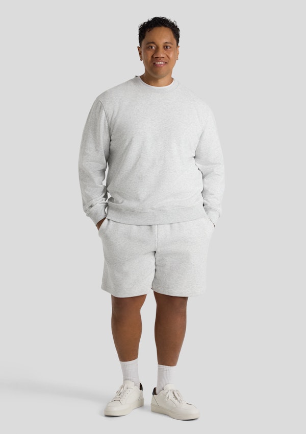 Grey Marle Essential Crew Neck Sweat