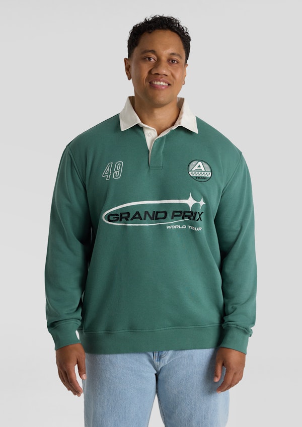 Rugby Fleece Sweat Top