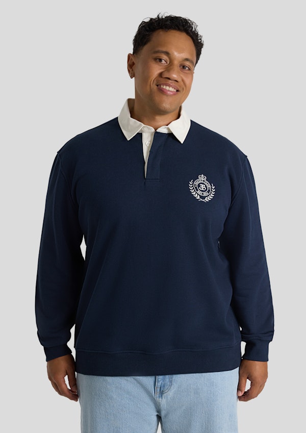 Rugby Fleece Sweat Top