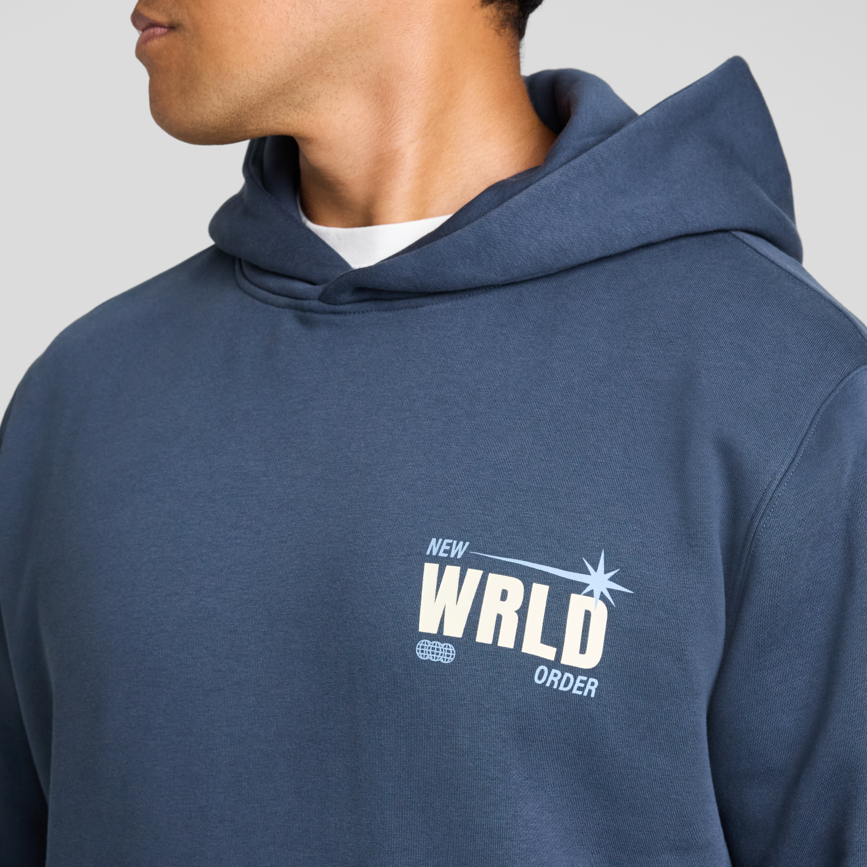 Petrol New World Regular Fit Hoodie
