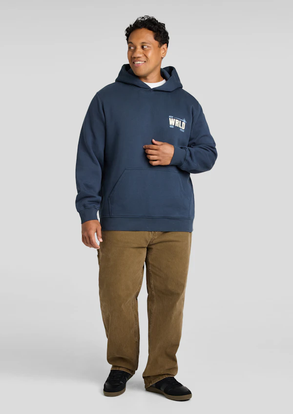 Petrol New World Regular Fit Hoodie