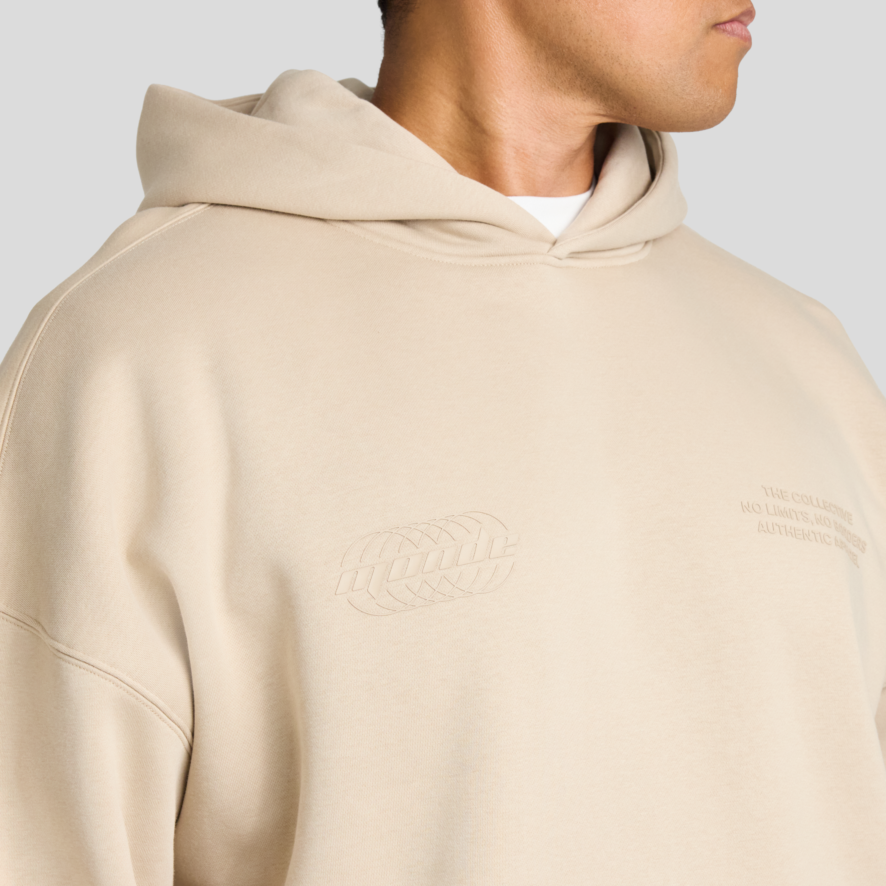 Beige Monde Relaxed Fit Hoodie