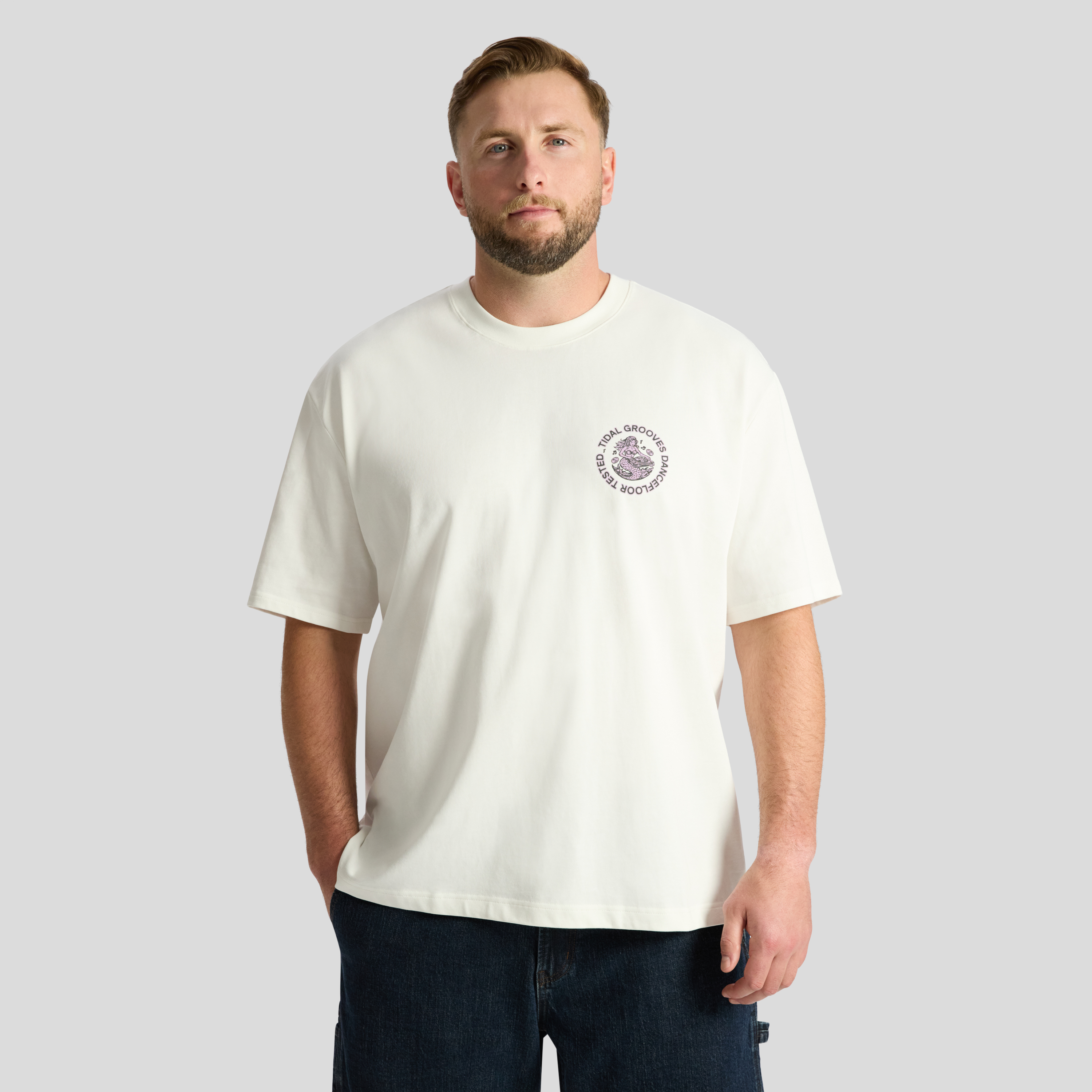 Ivory Playlist Relaxed Fit Tee