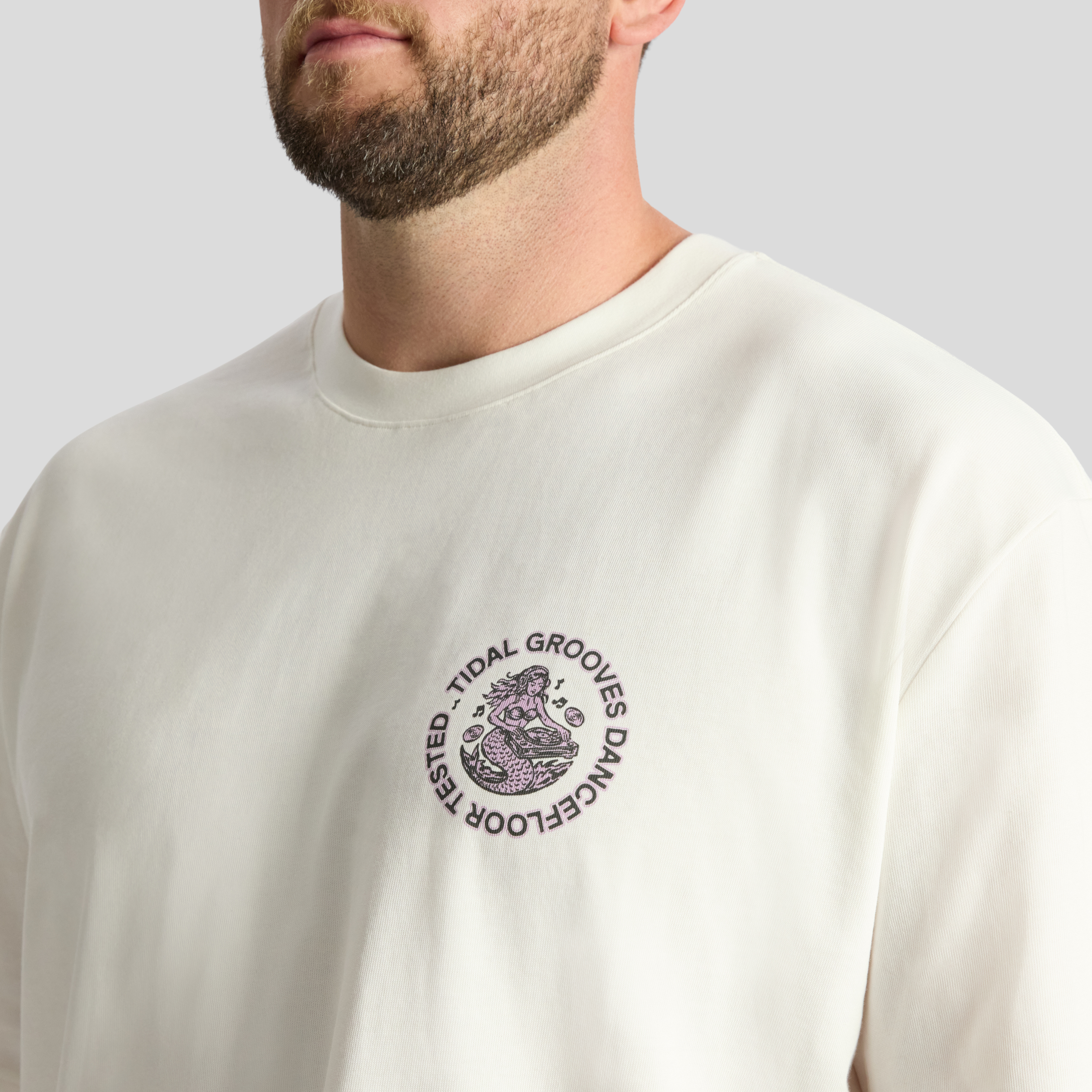 Ivory Playlist Relaxed Fit Tee