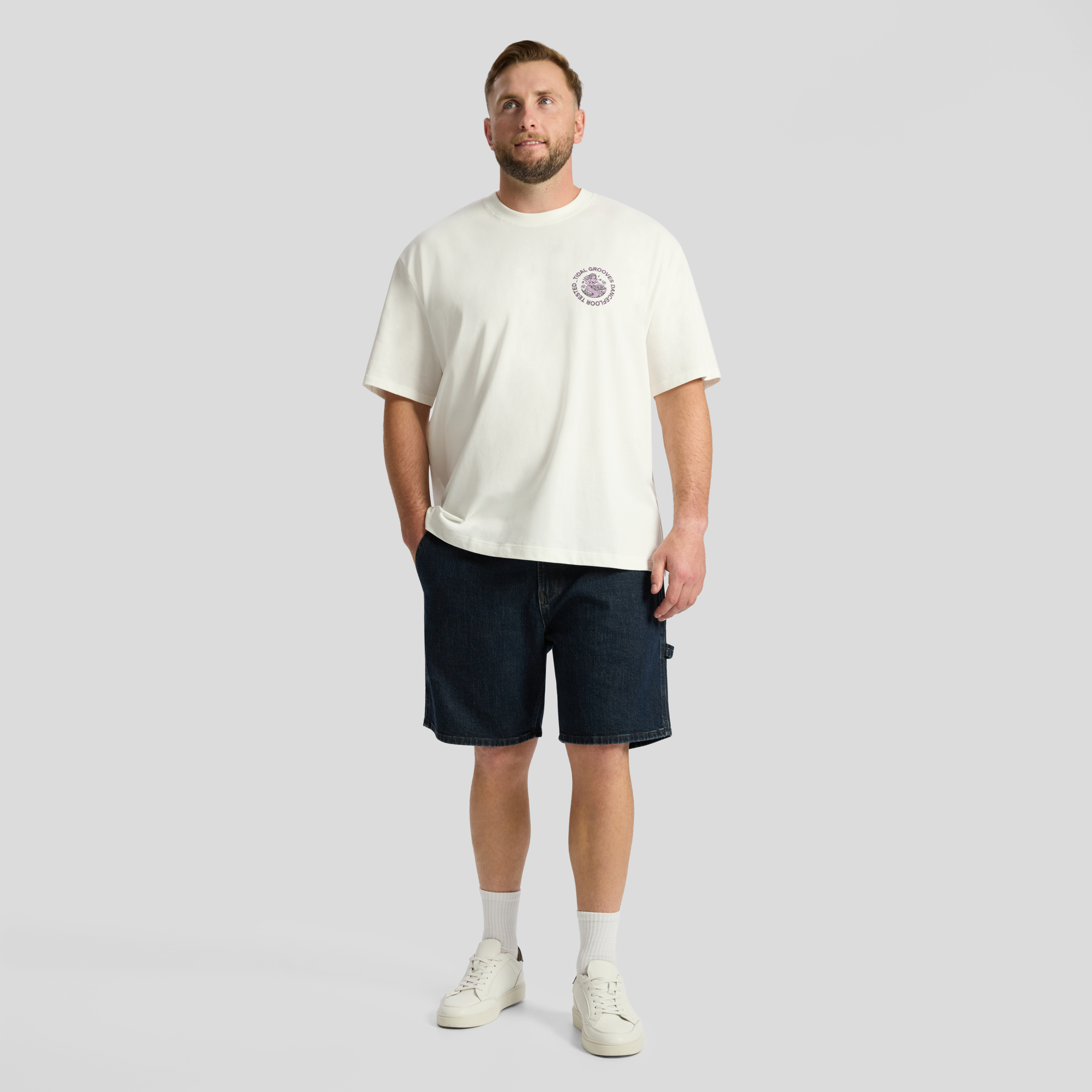 Ivory Playlist Relaxed Fit Tee