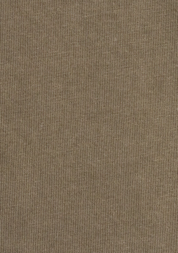 Washed Khaki Café Crew Neck Tee