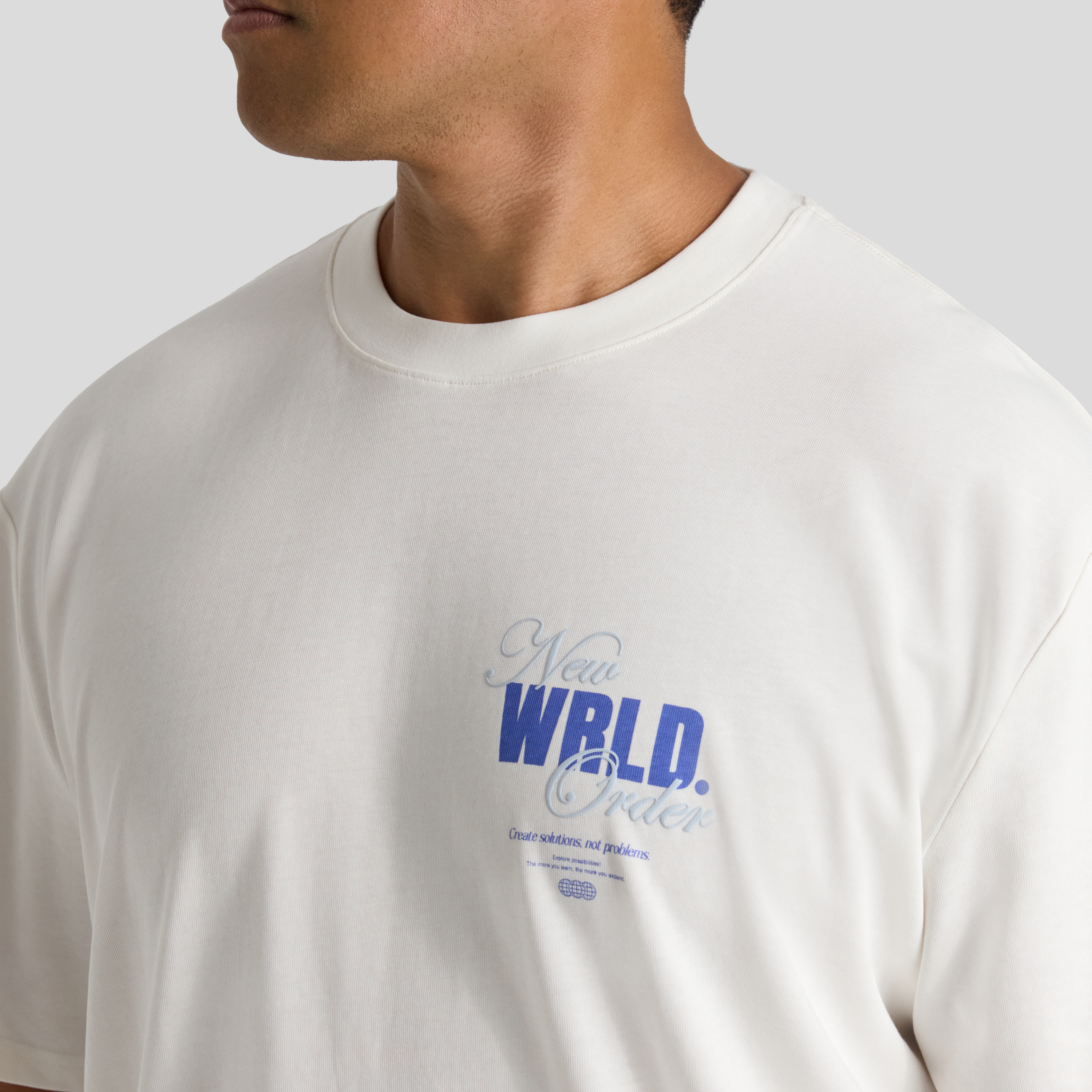 White New World Relaxed Fit Tee