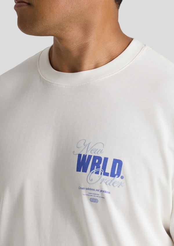 White New World Relaxed Fit Tee