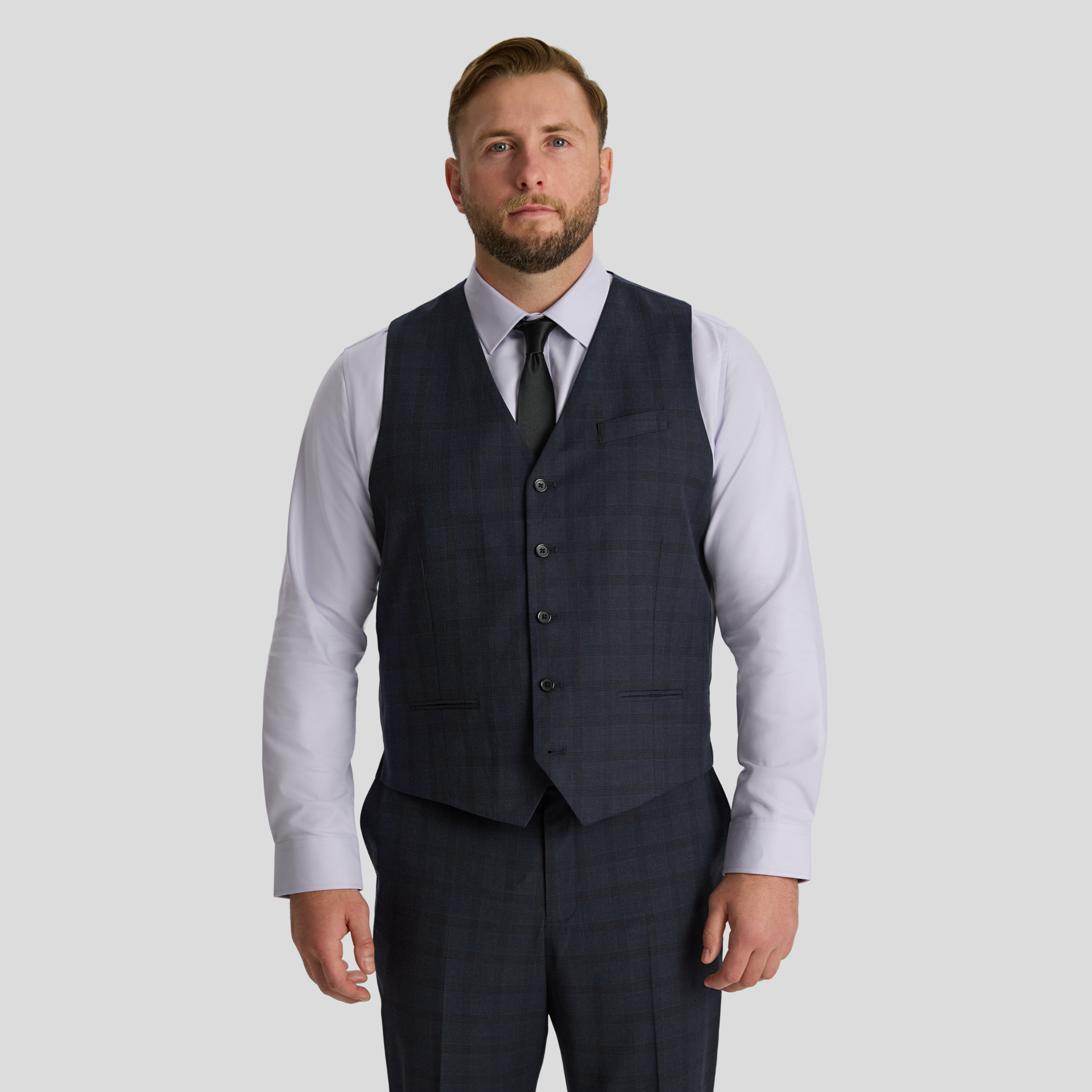 Henry Check Stretch Waistcoat